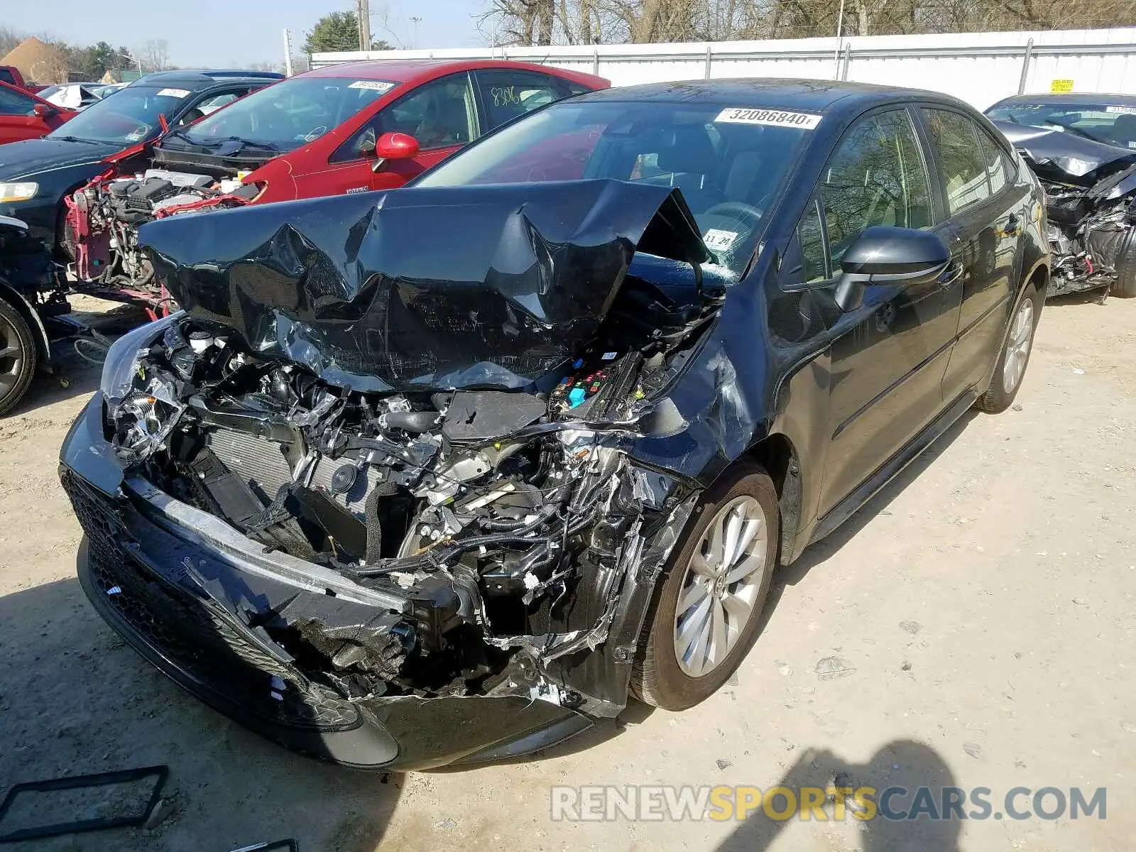 2 Photograph of a damaged car JTDVPRAE2LJ073904 TOYOTA COROLLA 2020