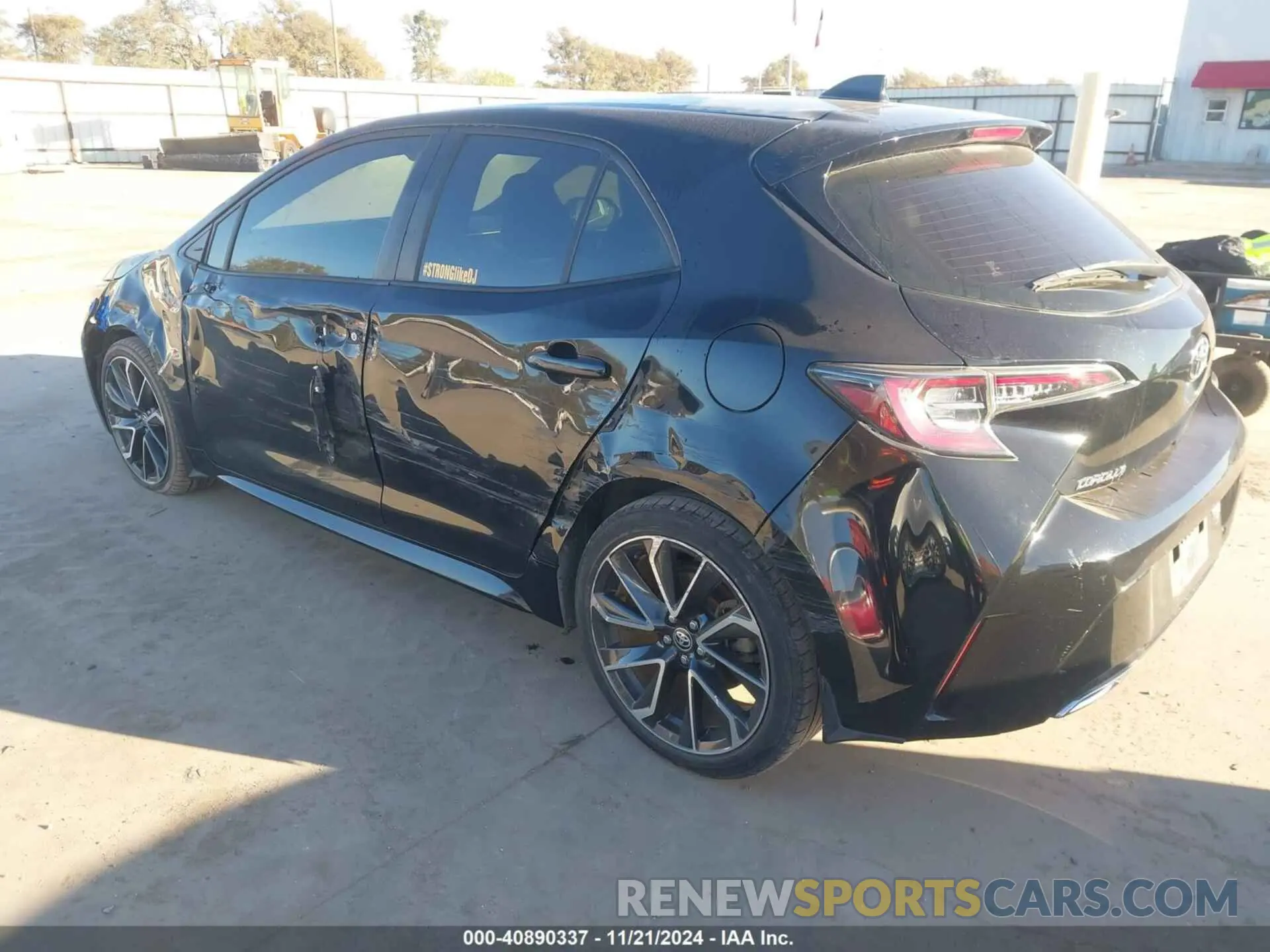 3 Photograph of a damaged car JTNA4RBEXL3084543 TOYOTA COROLLA 2020