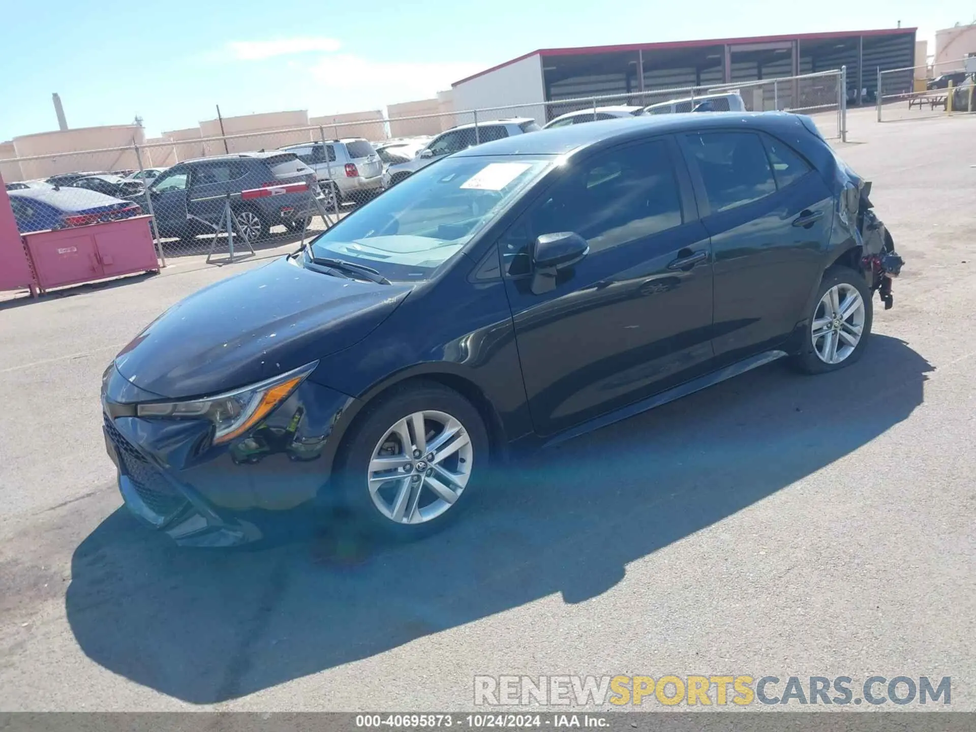 2 Photograph of a damaged car JTNB4RBE3L3080483 TOYOTA COROLLA 2020