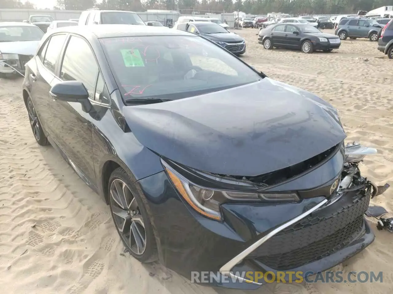 1 Photograph of a damaged car JTNC4RBE1L3078039 TOYOTA COROLLA 2020