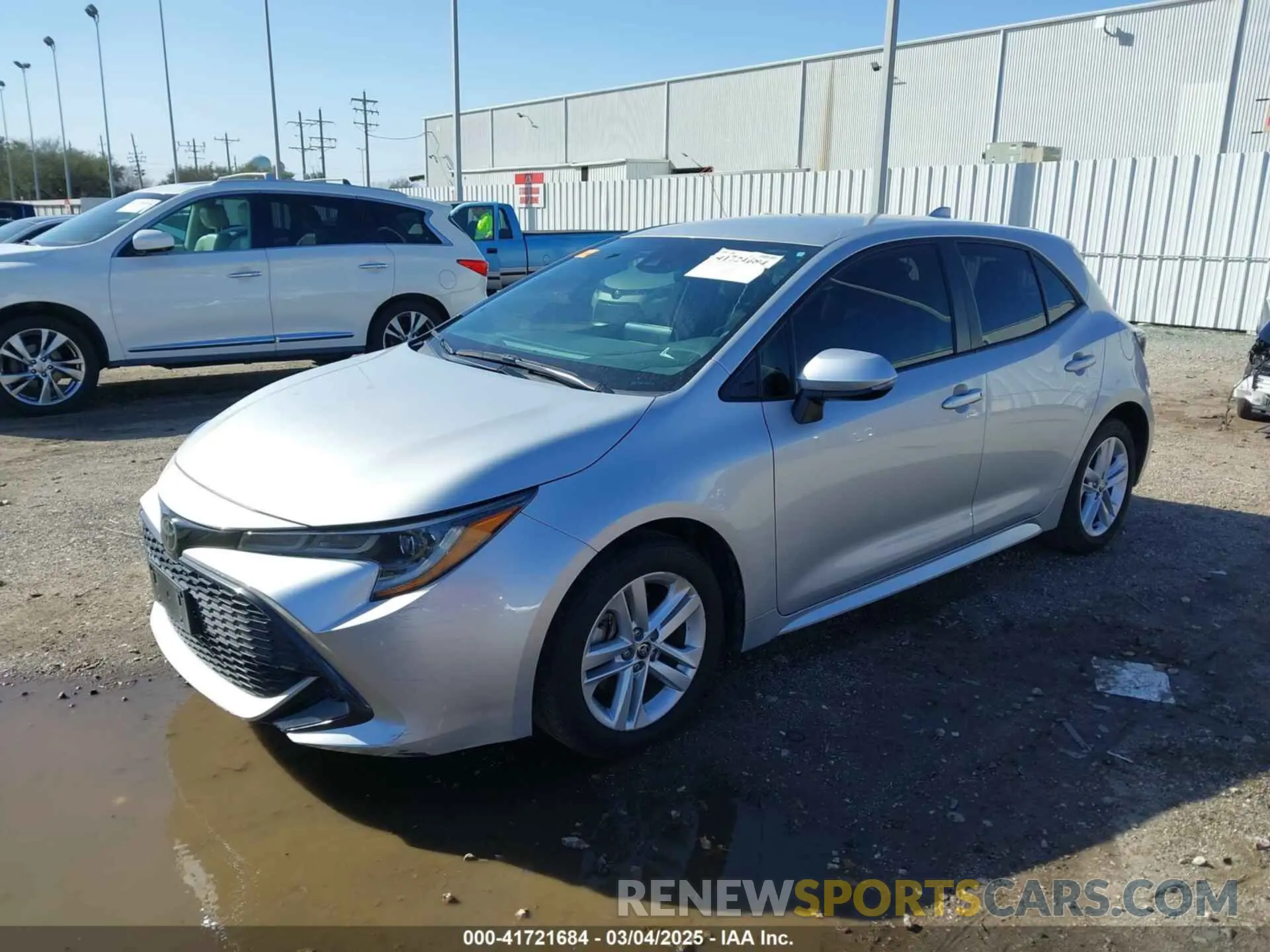 2 Photograph of a damaged car JTND4RBE0L3081535 TOYOTA COROLLA 2020