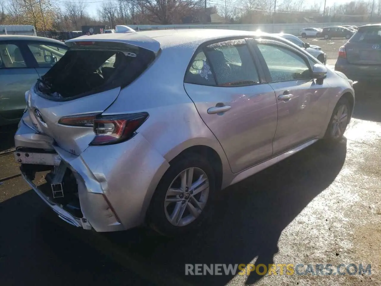 3 Фотография поврежденного автомобиля JTND4RBE2L3078832 TOYOTA COROLLA 2020