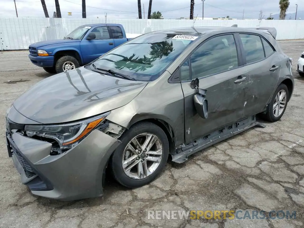 1 Фотография поврежденного автомобиля JTND4RBE4L3077391 TOYOTA COROLLA 2020