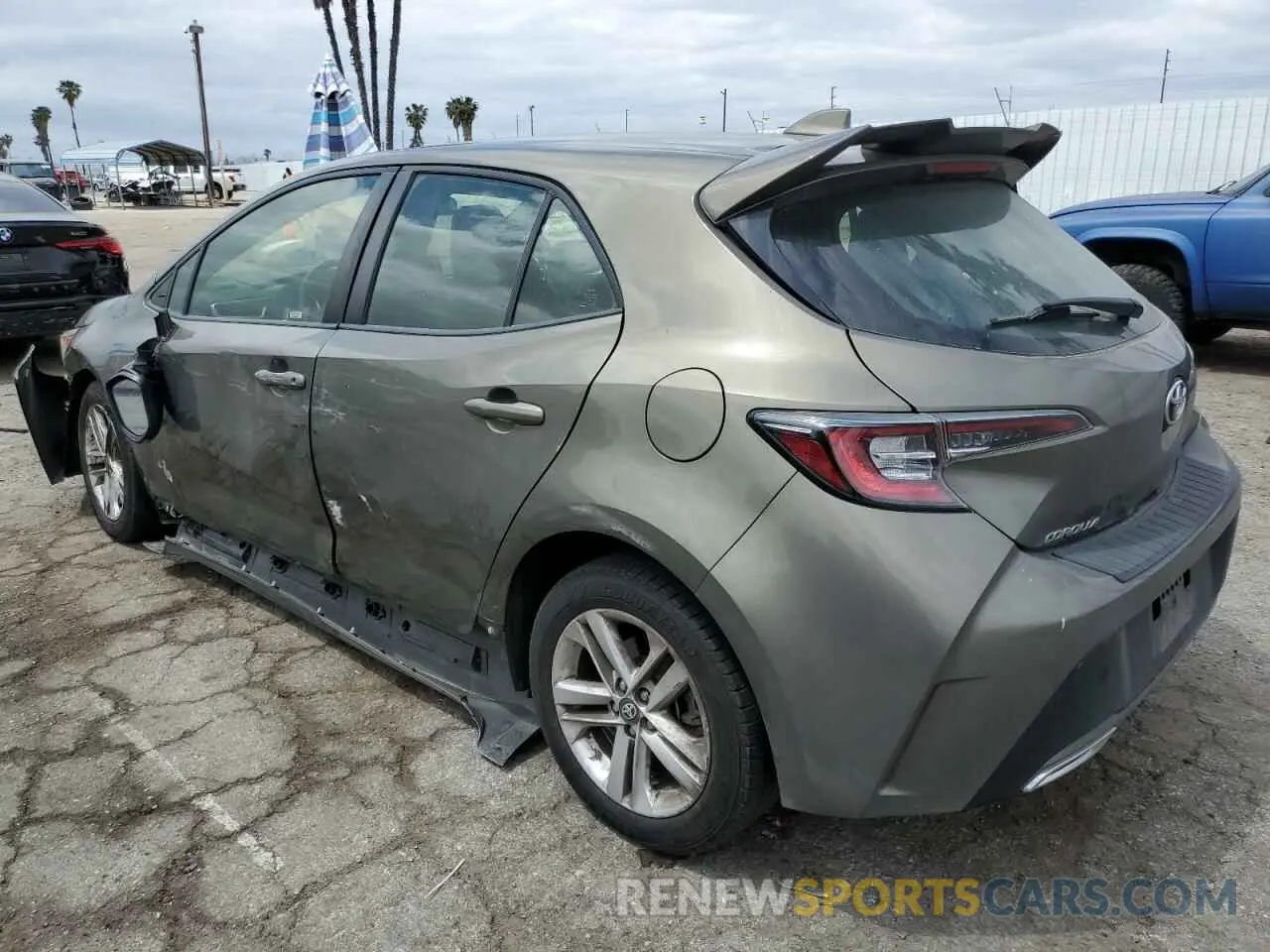 2 Фотография поврежденного автомобиля JTND4RBE4L3077391 TOYOTA COROLLA 2020