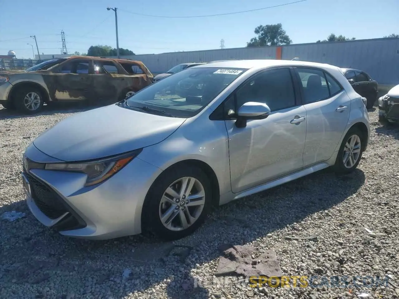 1 Photograph of a damaged car JTND4RBE4L3080632 TOYOTA COROLLA 2020