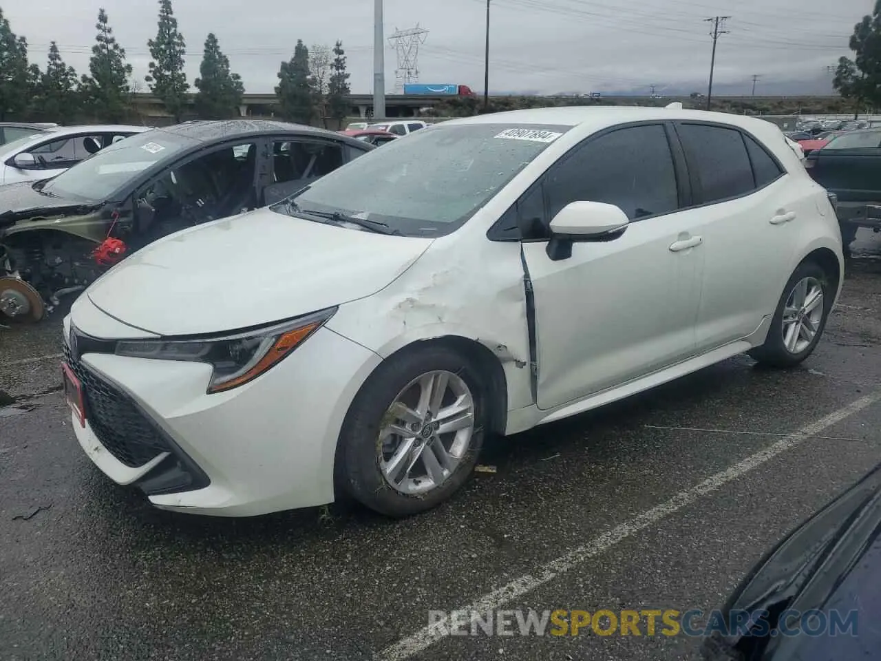 1 Photograph of a damaged car JTND4RBE5L3088884 TOYOTA COROLLA 2020