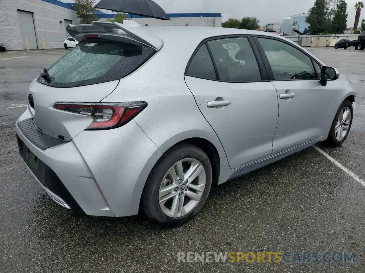 3 Photograph of a damaged car JTND4RBE5L3094703 TOYOTA COROLLA 2020