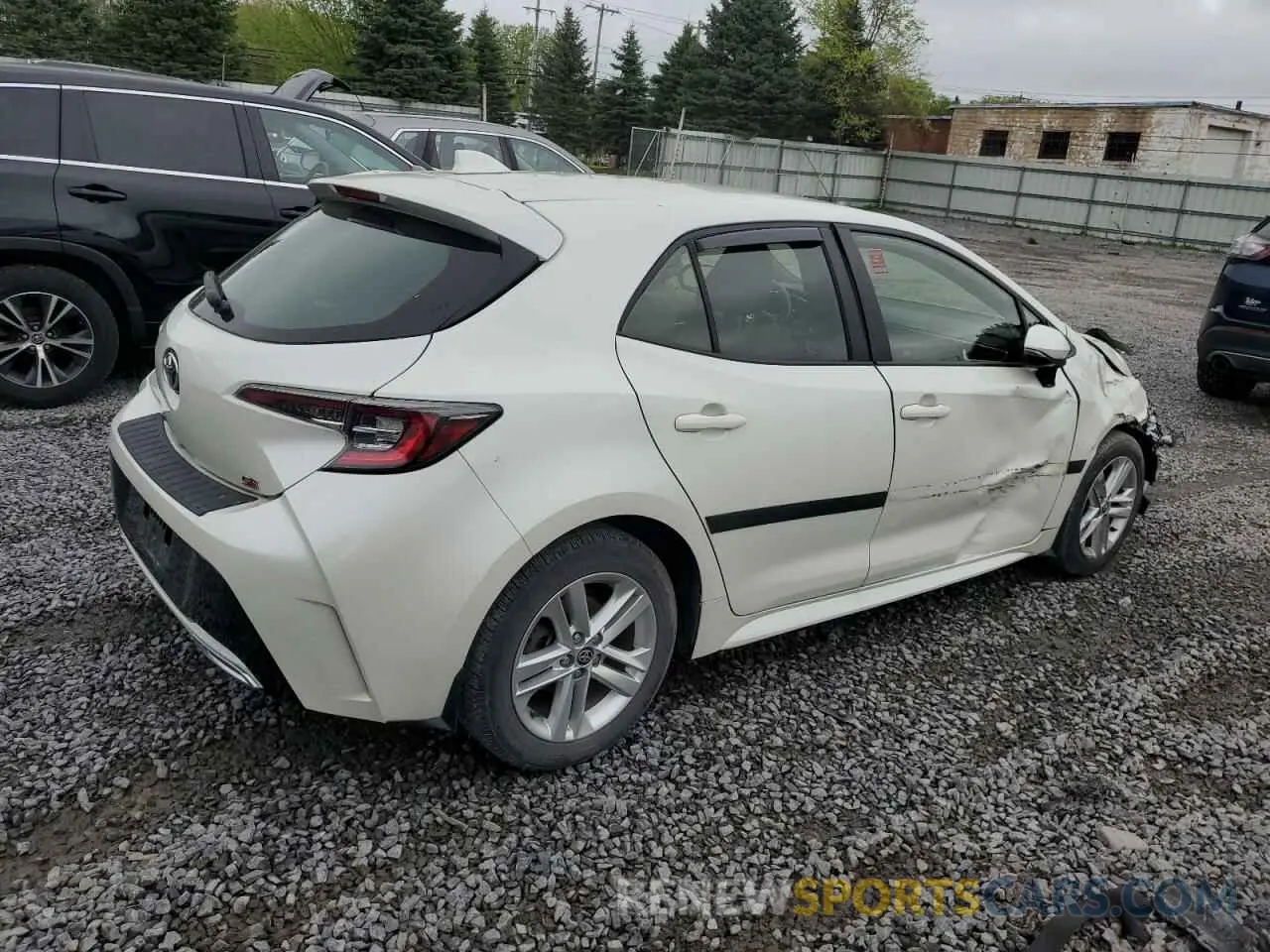 3 Фотография поврежденного автомобиля JTND4RBE6L3088702 TOYOTA COROLLA 2020