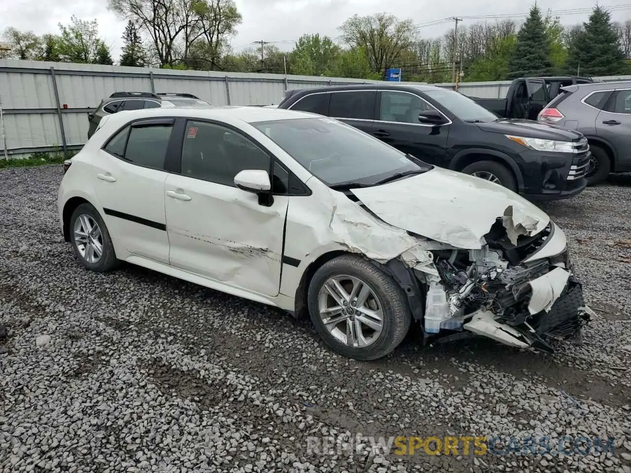 4 Фотография поврежденного автомобиля JTND4RBE6L3088702 TOYOTA COROLLA 2020