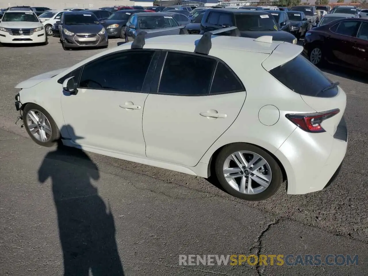 2 Фотография поврежденного автомобиля JTND4RBE7L3092936 TOYOTA COROLLA 2020