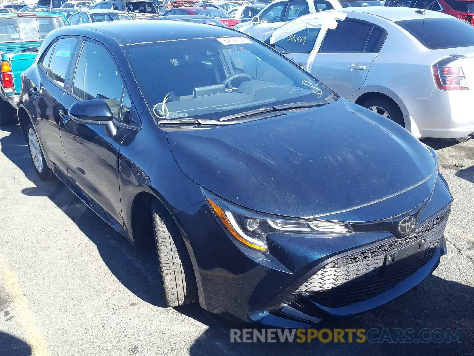 1 Photograph of a damaged car JTND4RBE9L3081307 TOYOTA COROLLA 2020