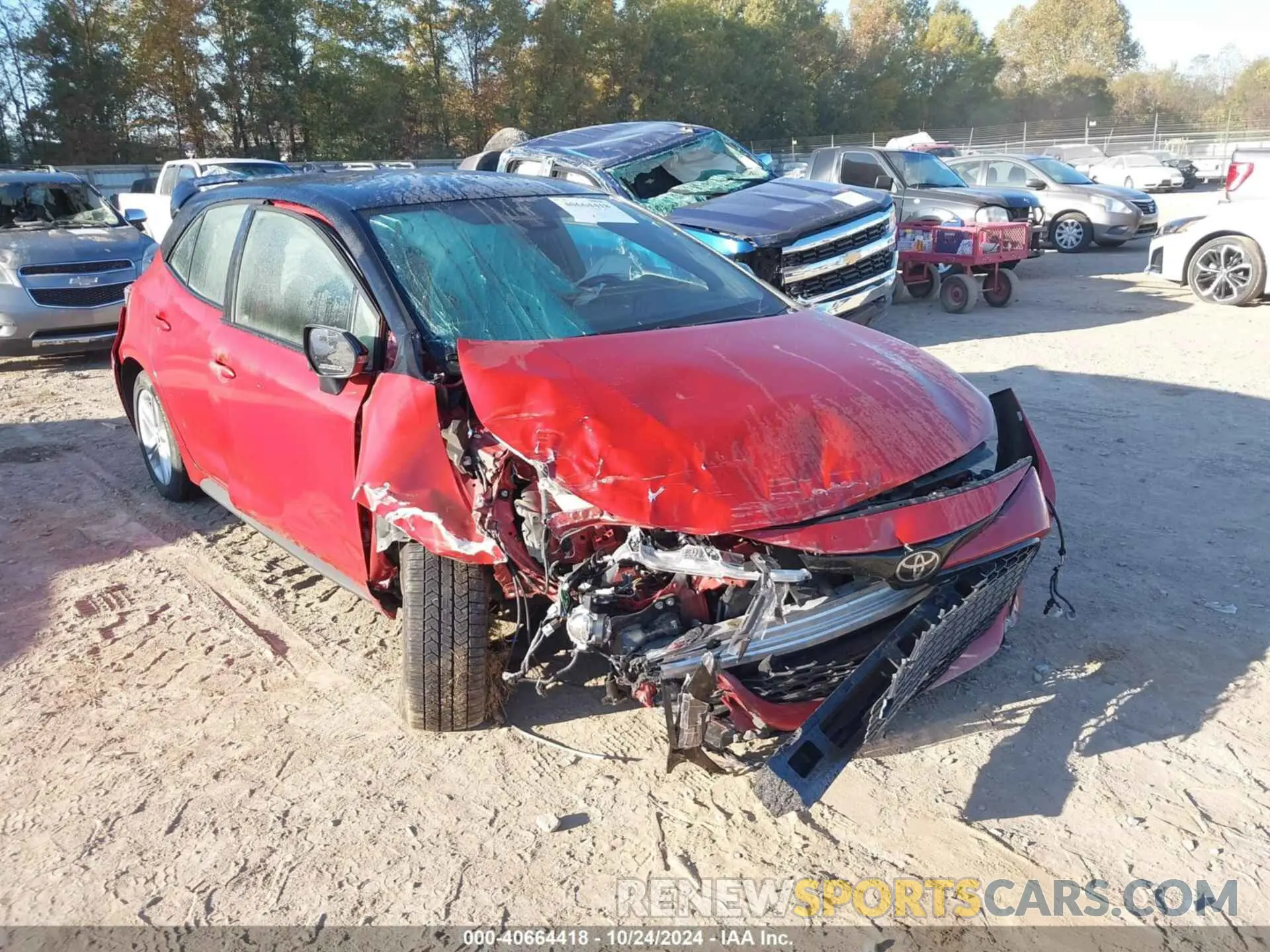 1 Photograph of a damaged car JTND4RBEXL3104593 TOYOTA COROLLA 2020