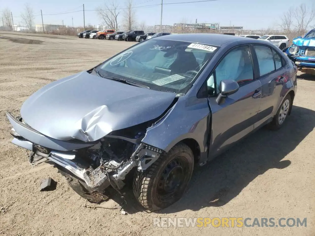2 Photograph of a damaged car 5YFBPMBE2MP193994 TOYOTA COROLLA 2021
