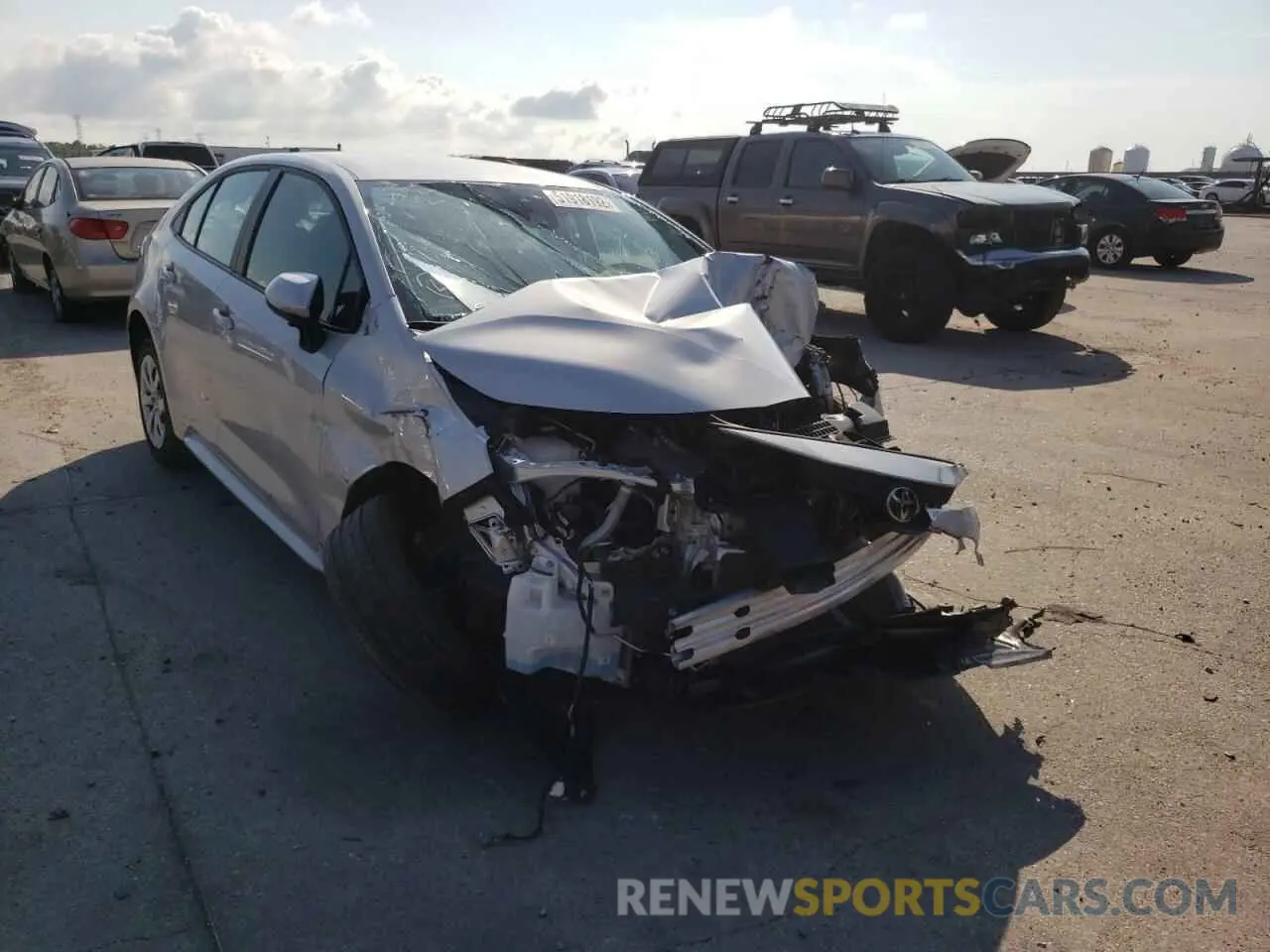 1 Photograph of a damaged car 5YFEPMAE0MP164637 TOYOTA COROLLA 2021