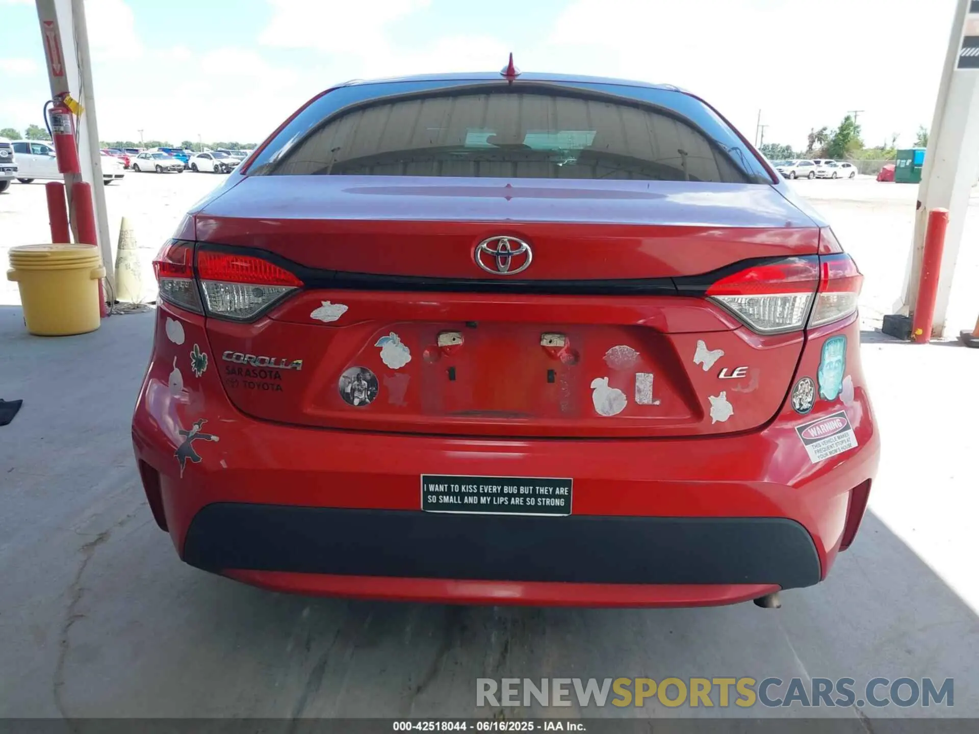 16 Photograph of a damaged car 5YFEPMAE0MP167845 TOYOTA COROLLA 2021
