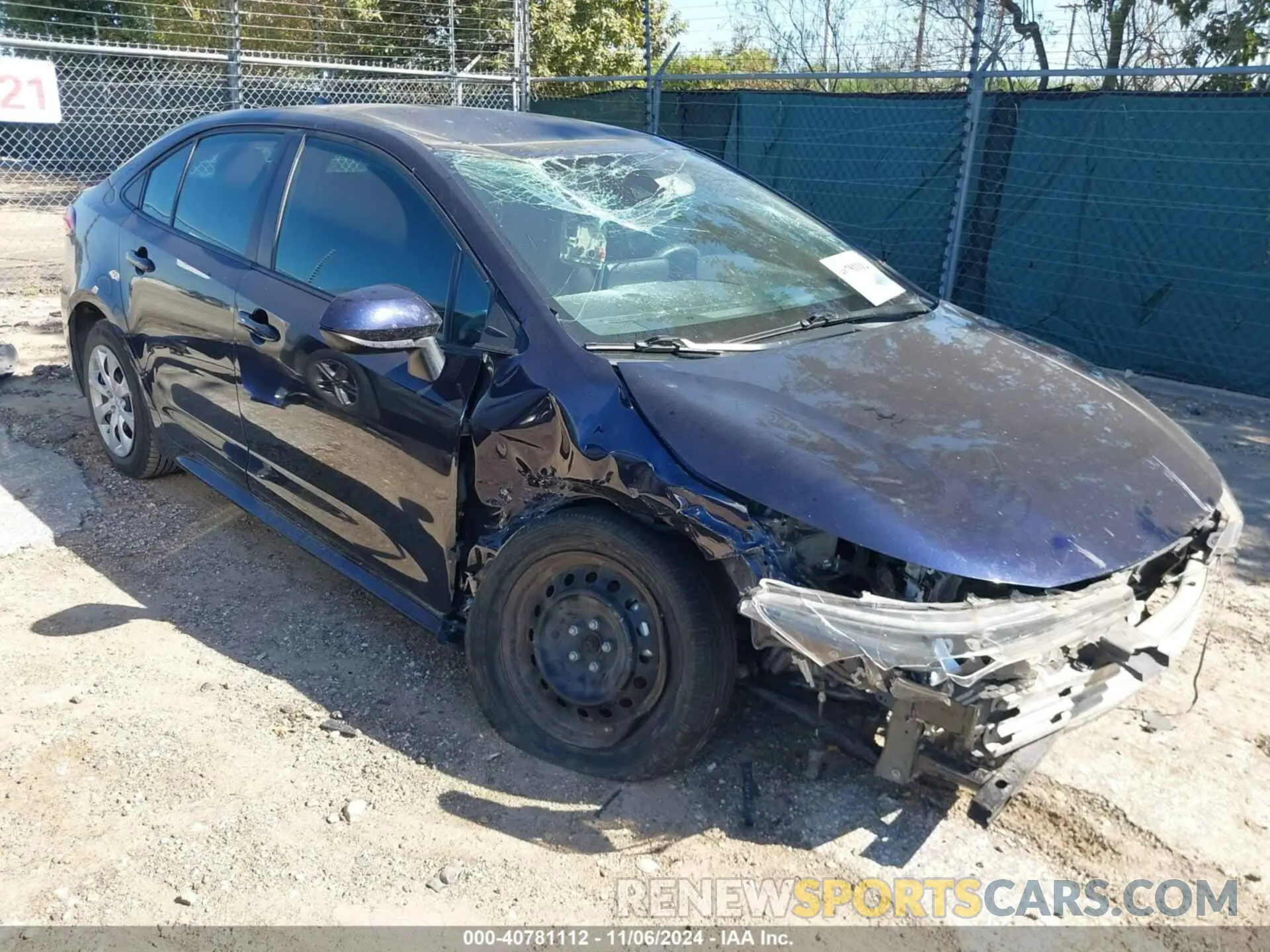 1 Photograph of a damaged car 5YFEPMAE0MP180854 TOYOTA COROLLA 2021
