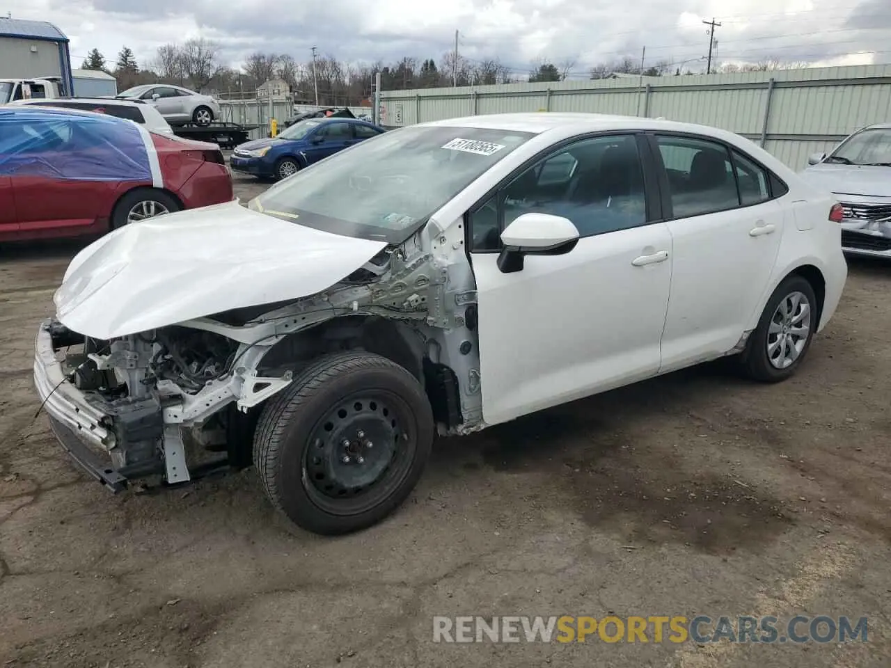 1 Фотография поврежденного автомобиля 5YFEPMAE0MP185746 TOYOTA COROLLA 2021