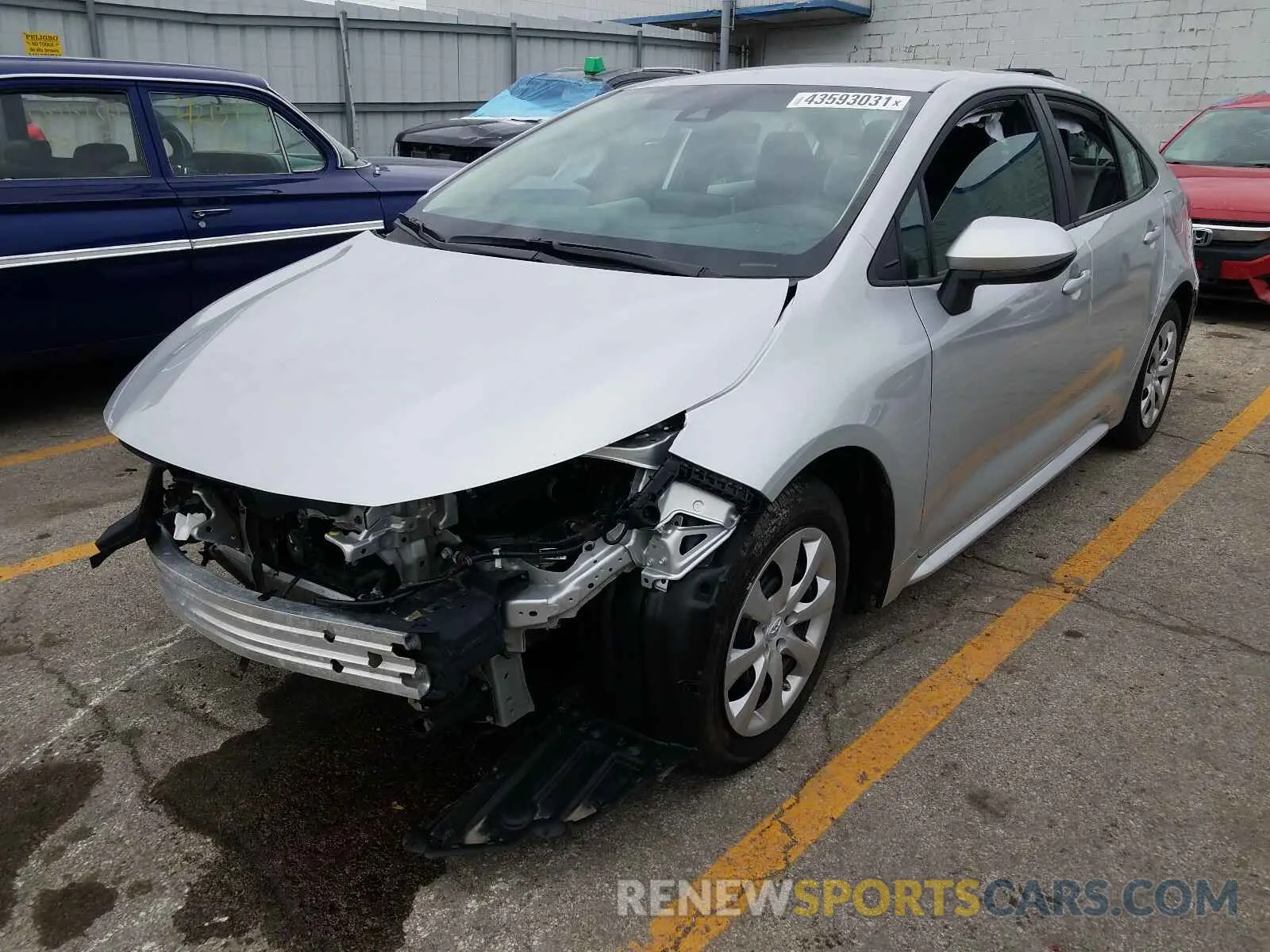 2 Photograph of a damaged car 5YFEPMAE0MP187822 TOYOTA COROLLA 2021