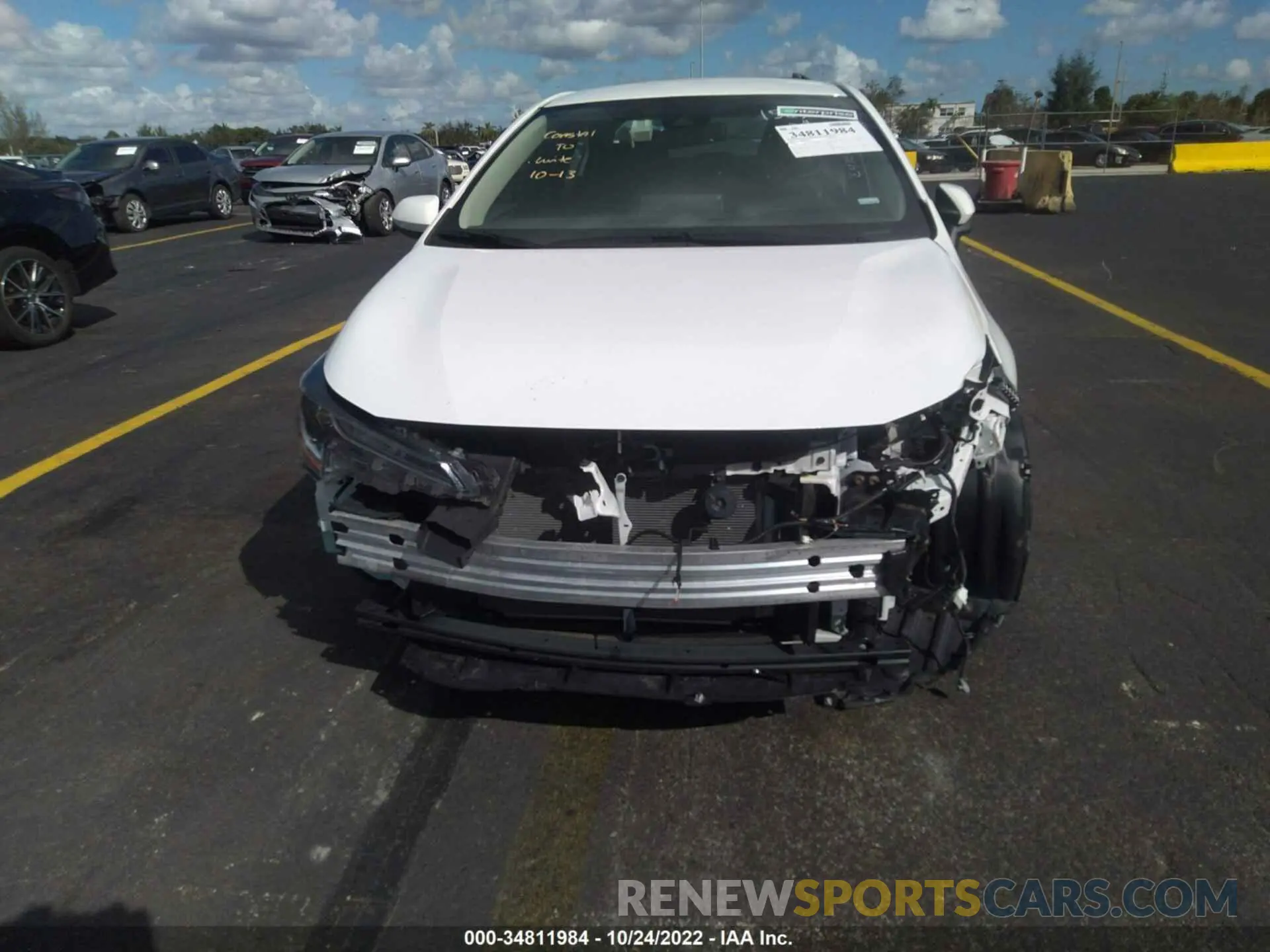 6 Photograph of a damaged car 5YFEPMAE0MP191563 TOYOTA COROLLA 2021