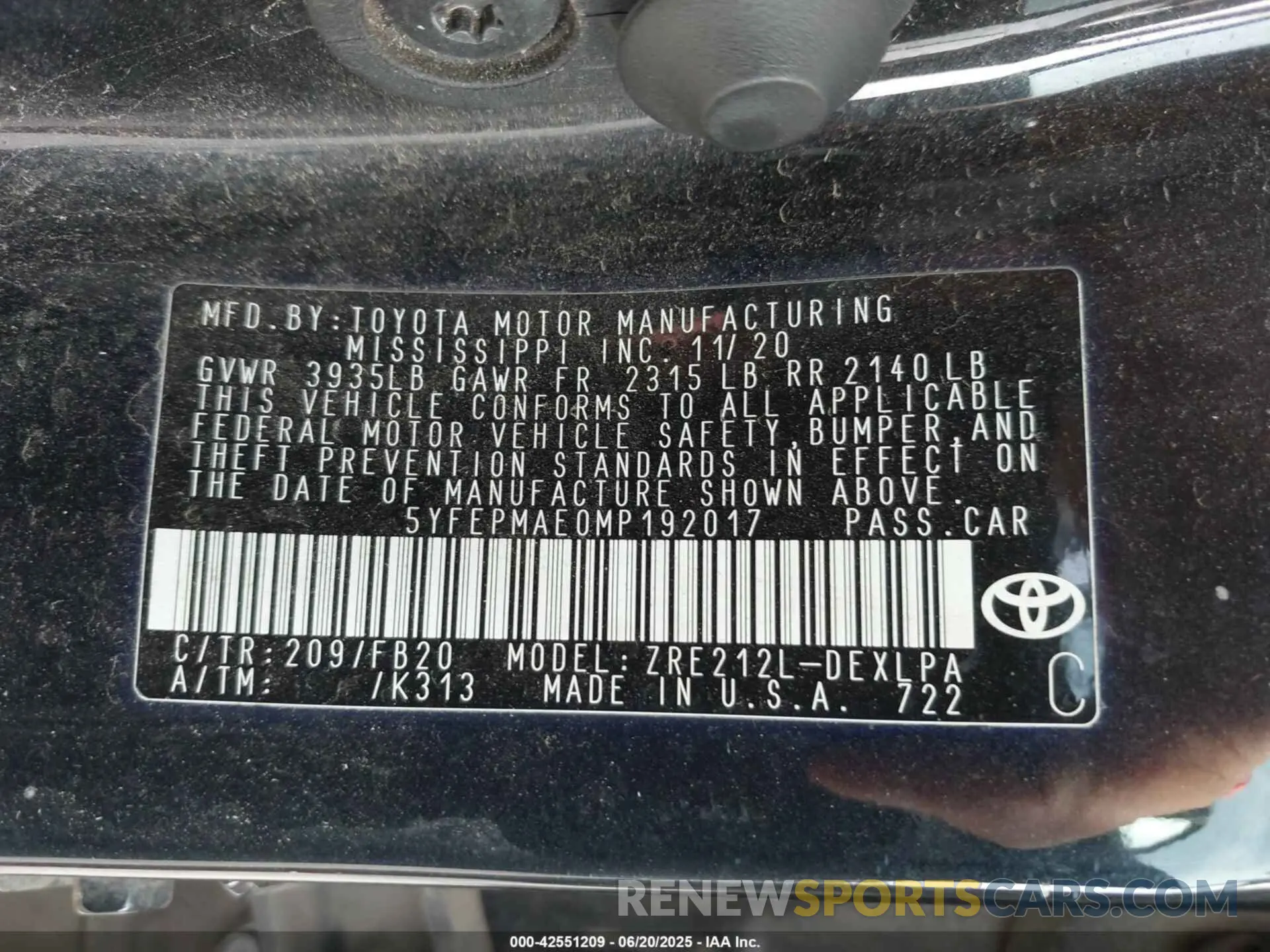 9 Photograph of a damaged car 5YFEPMAE0MP192017 TOYOTA COROLLA 2021