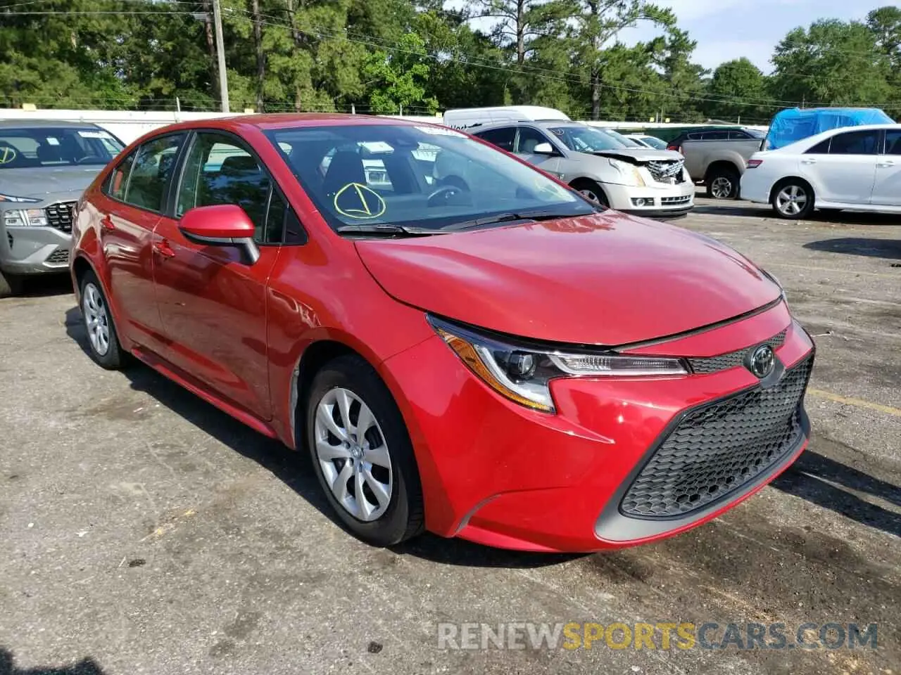 1 Photograph of a damaged car 5YFEPMAE0MP204876 TOYOTA COROLLA 2021