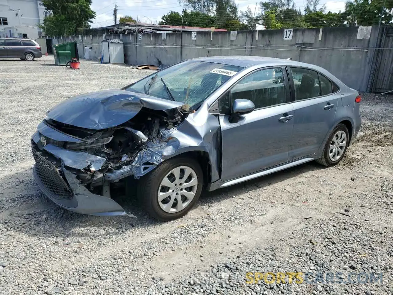 1 Photograph of a damaged car 5YFEPMAE0MP206823 TOYOTA COROLLA 2021