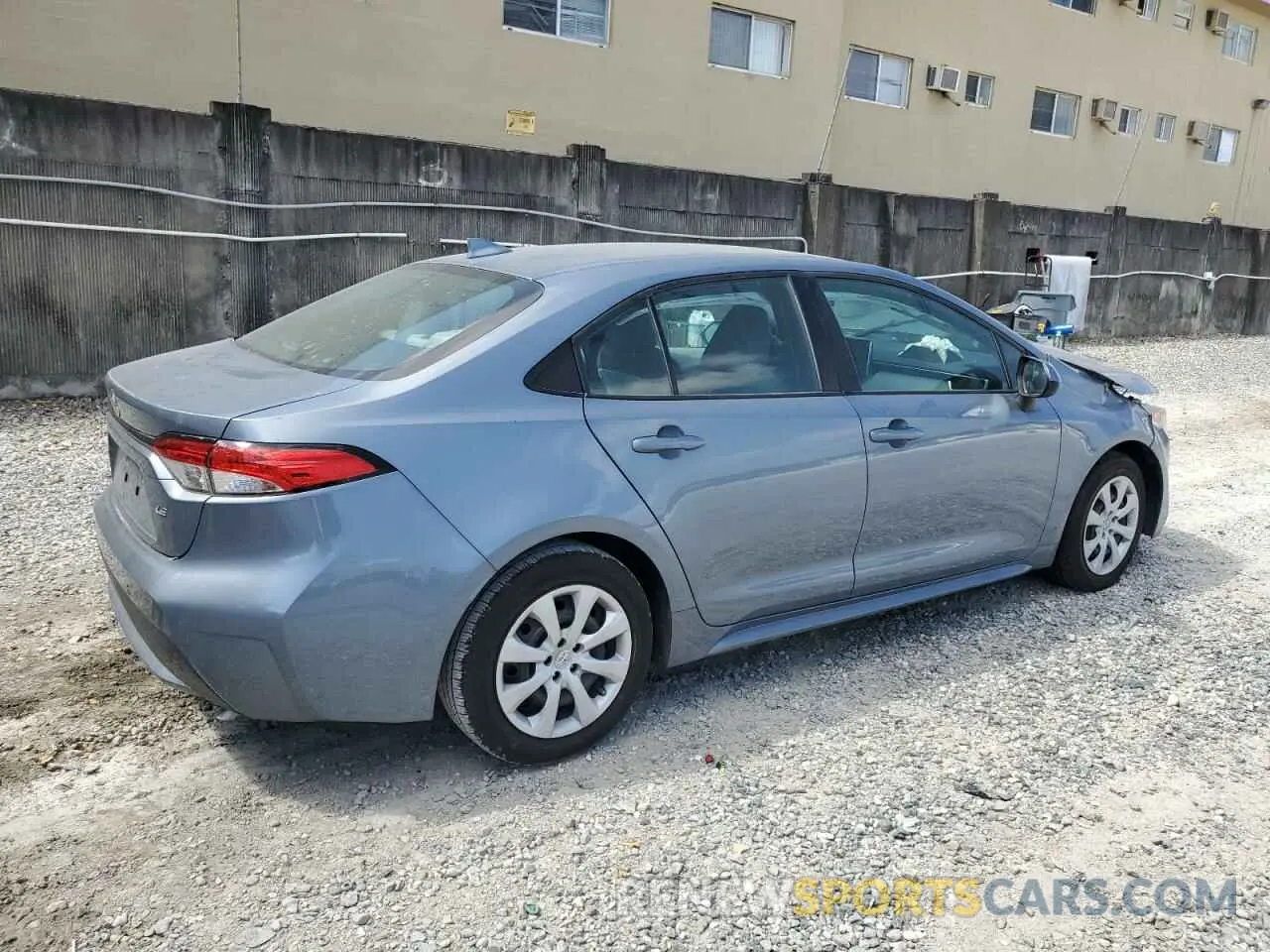 3 Photograph of a damaged car 5YFEPMAE0MP206823 TOYOTA COROLLA 2021