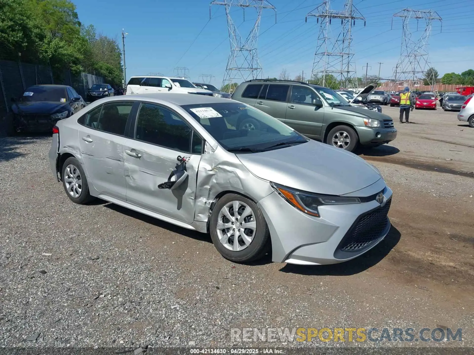1 Photograph of a damaged car 5YFEPMAE0MP211696 TOYOTA COROLLA 2021