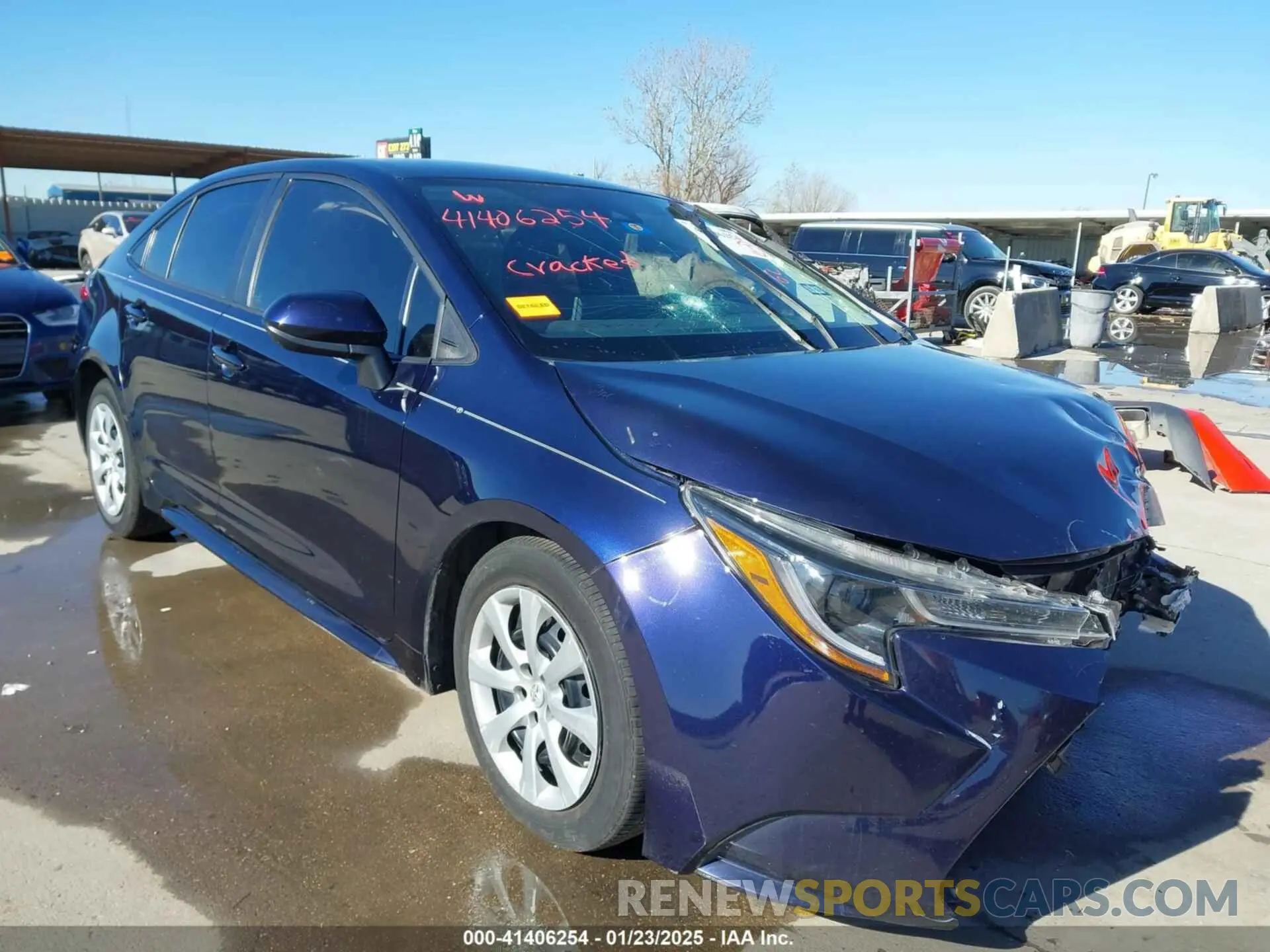1 Photograph of a damaged car 5YFEPMAE0MP236064 TOYOTA COROLLA 2021