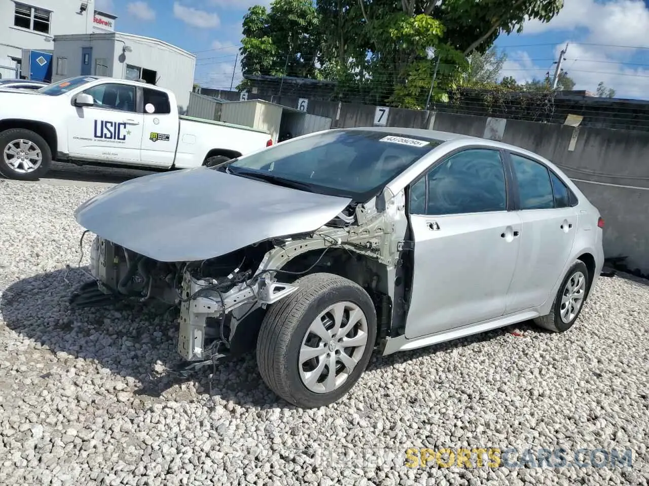 1 Фотография поврежденного автомобиля 5YFEPMAE0MP268853 TOYOTA COROLLA 2021
