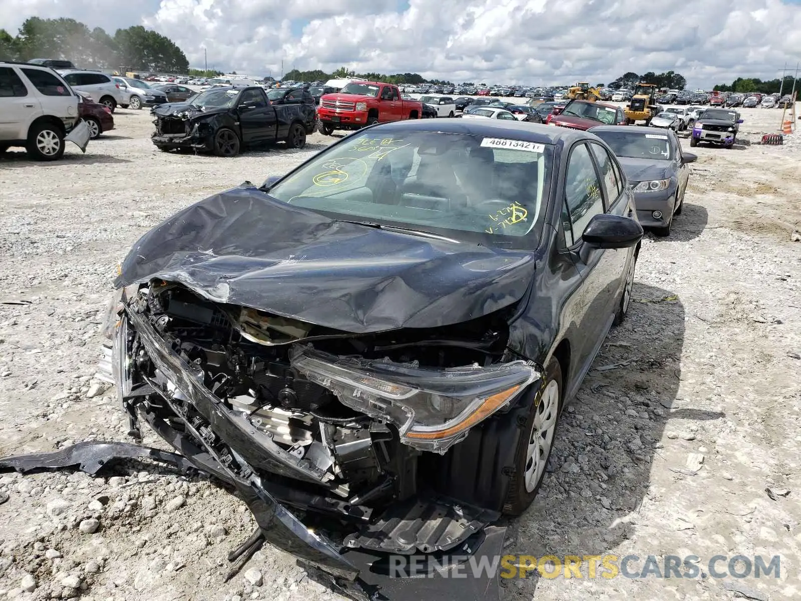 2 Photograph of a damaged car 5YFEPMAE1MP157437 TOYOTA COROLLA 2021