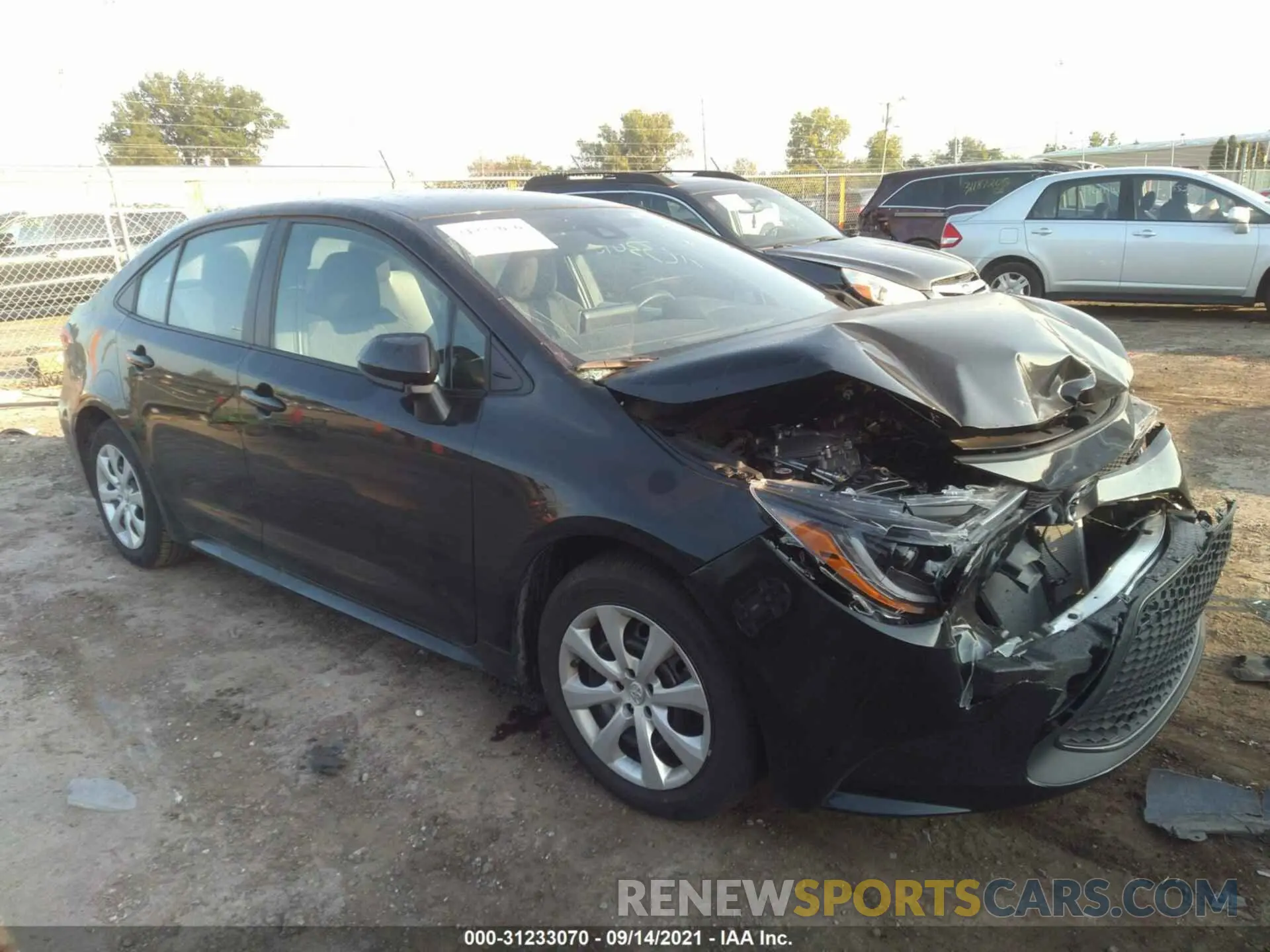 1 Photograph of a damaged car 5YFEPMAE1MP159768 TOYOTA COROLLA 2021