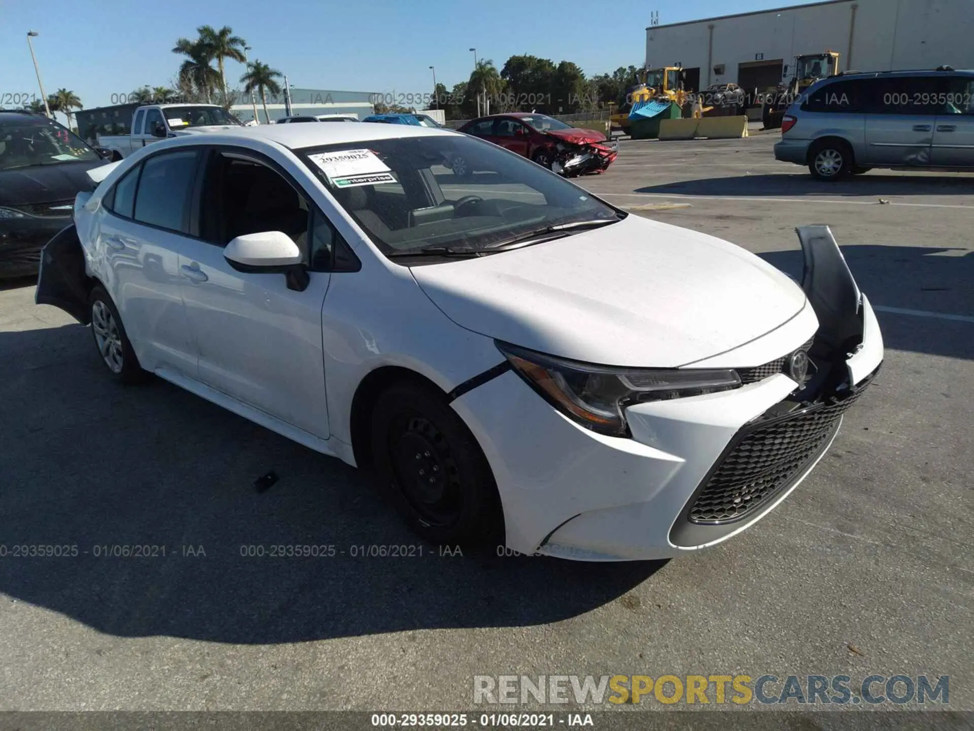 1 Photograph of a damaged car 5YFEPMAE1MP164842 TOYOTA COROLLA 2021