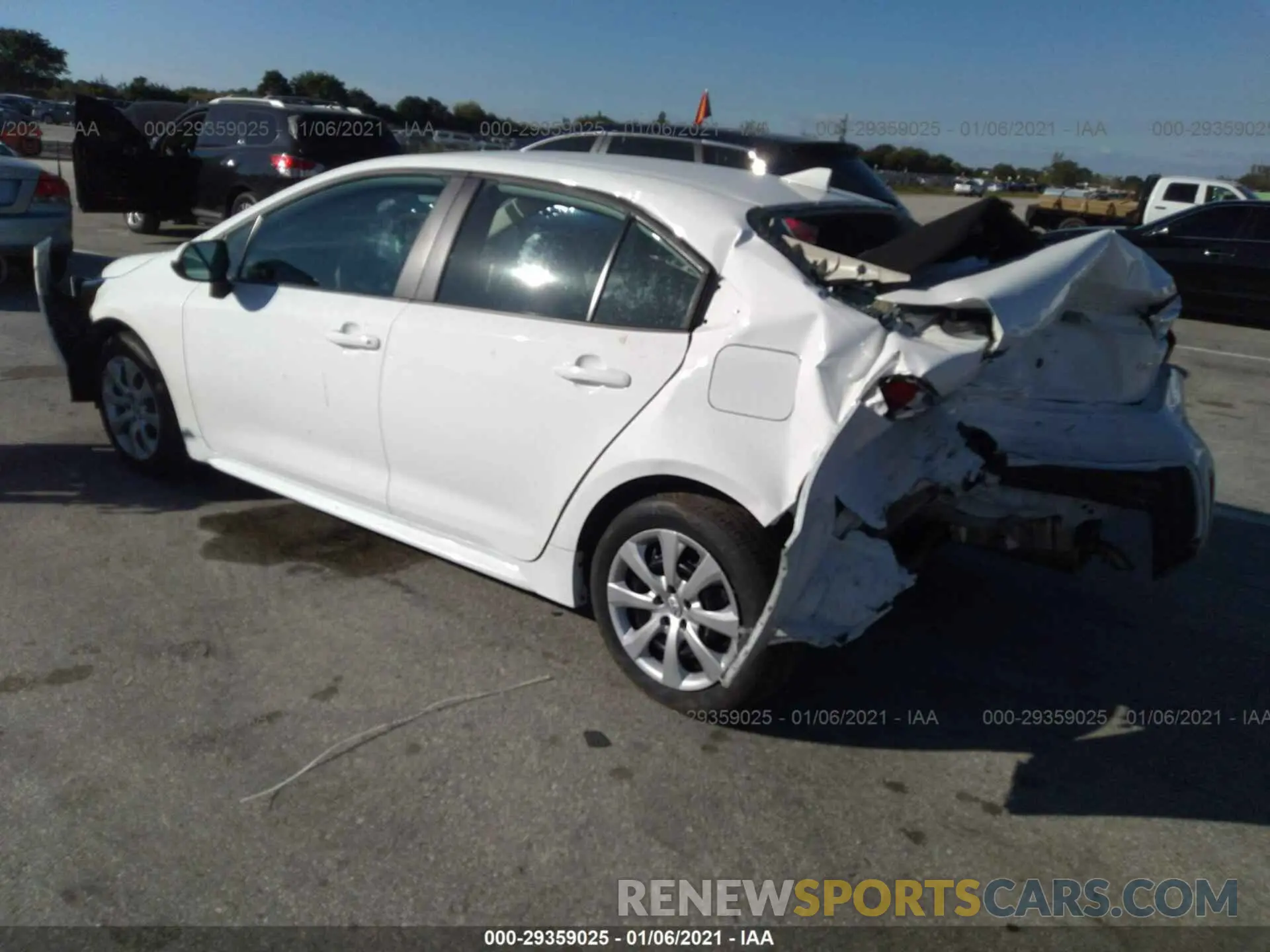 3 Photograph of a damaged car 5YFEPMAE1MP164842 TOYOTA COROLLA 2021