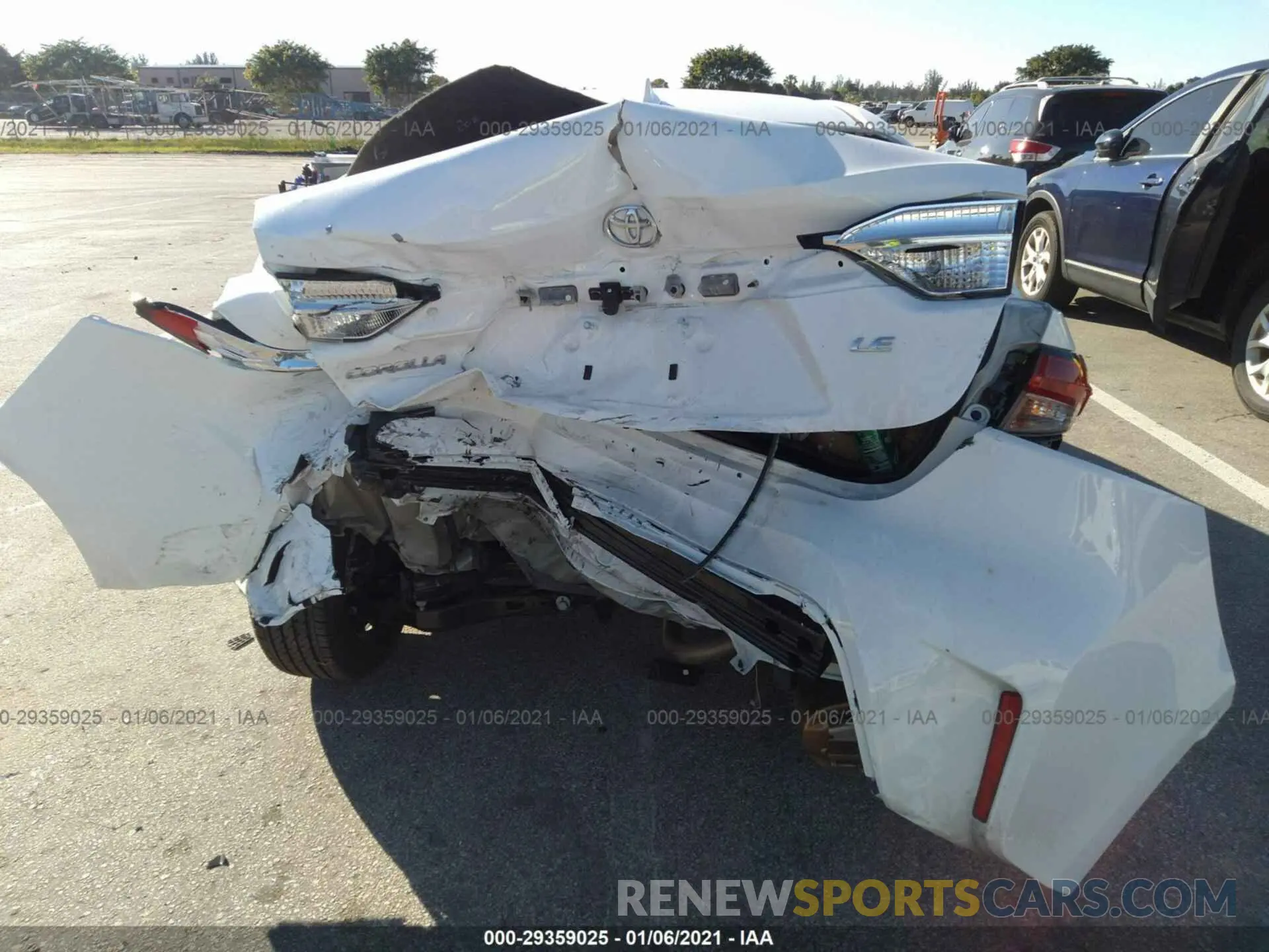 6 Photograph of a damaged car 5YFEPMAE1MP164842 TOYOTA COROLLA 2021