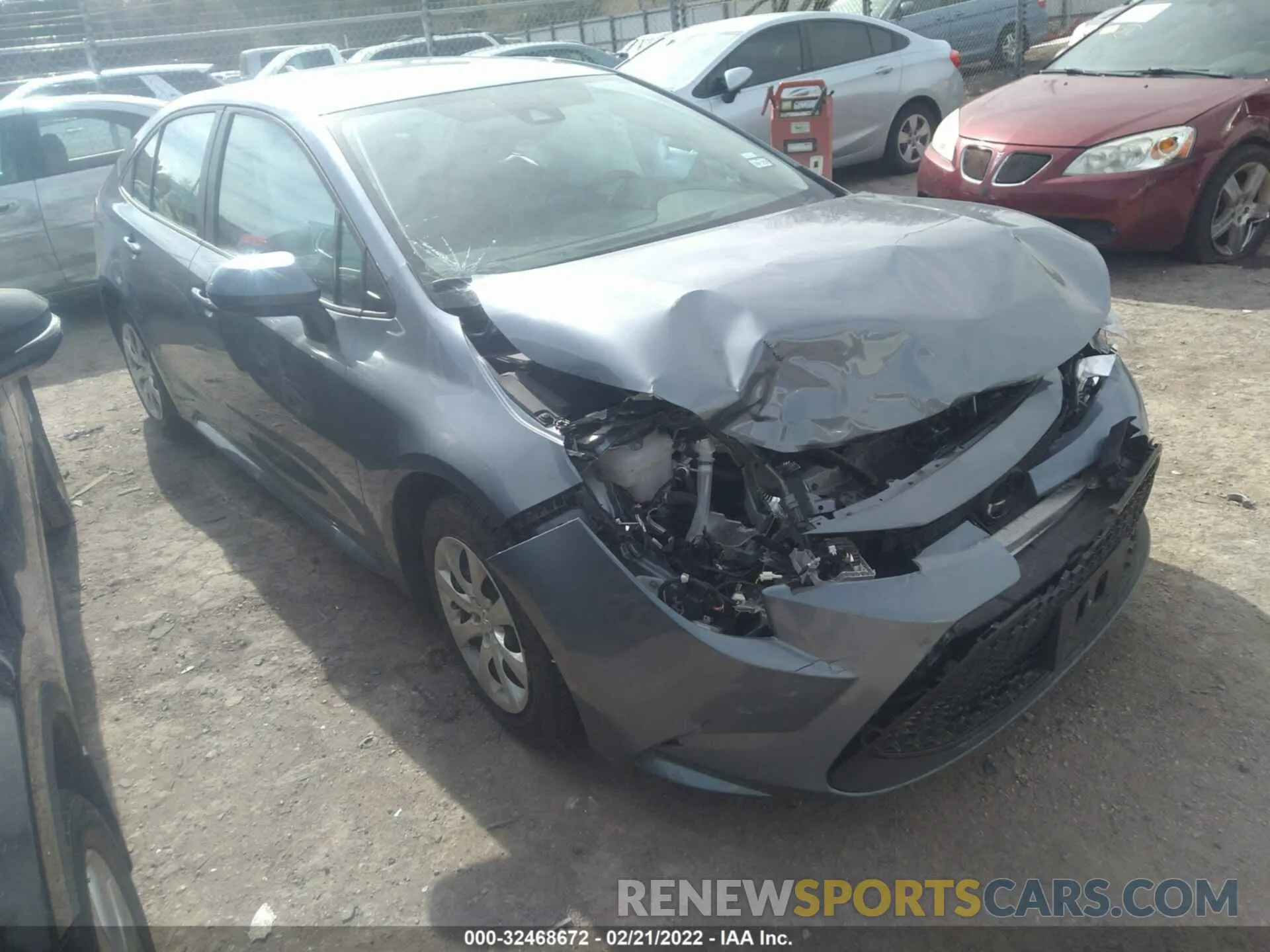 1 Photograph of a damaged car 5YFEPMAE1MP165778 TOYOTA COROLLA 2021