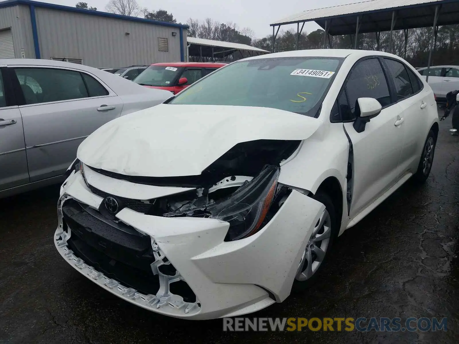 2 Photograph of a damaged car 5YFEPMAE1MP167059 TOYOTA COROLLA 2021
