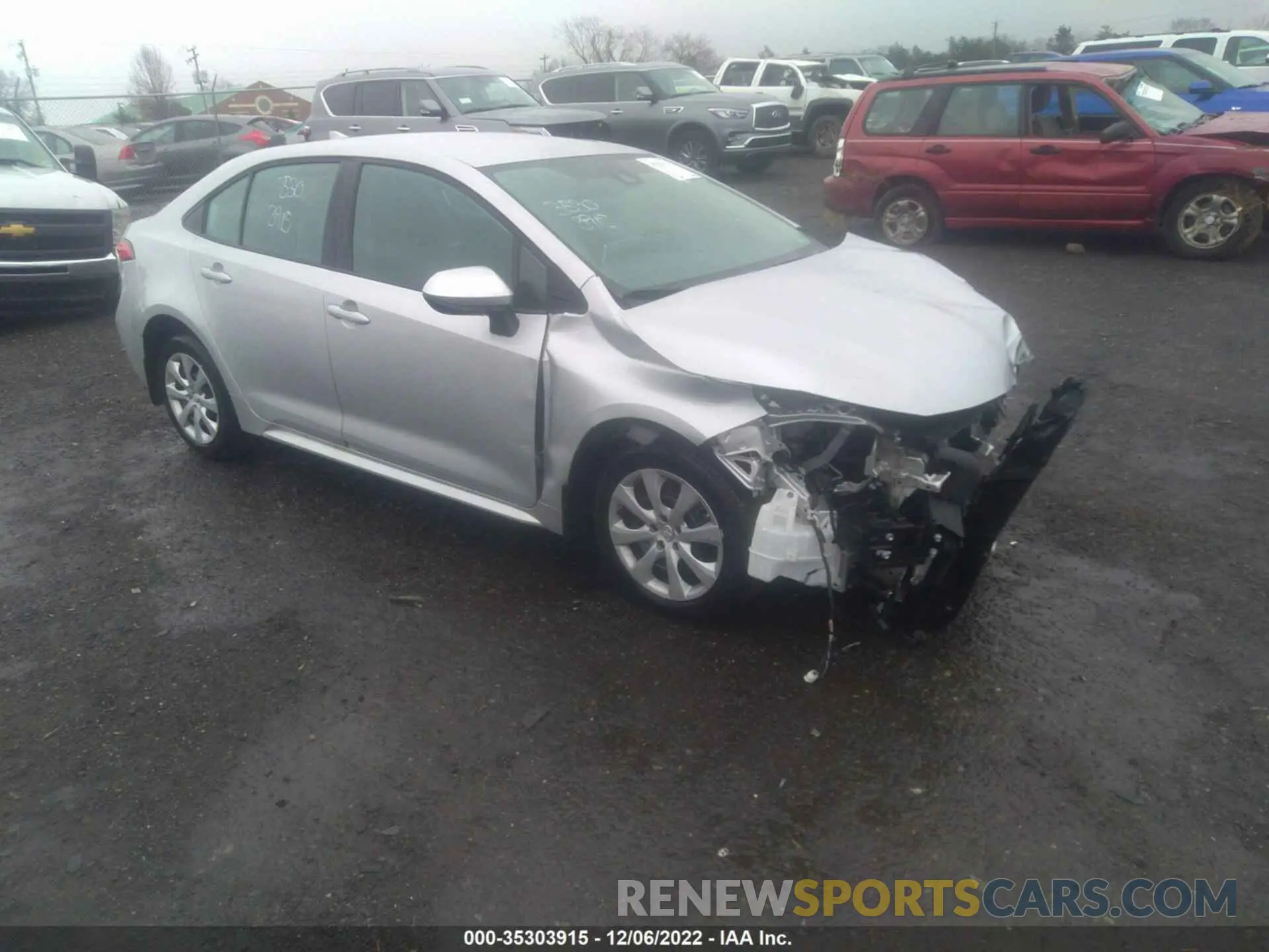1 Photograph of a damaged car 5YFEPMAE1MP171550 TOYOTA COROLLA 2021