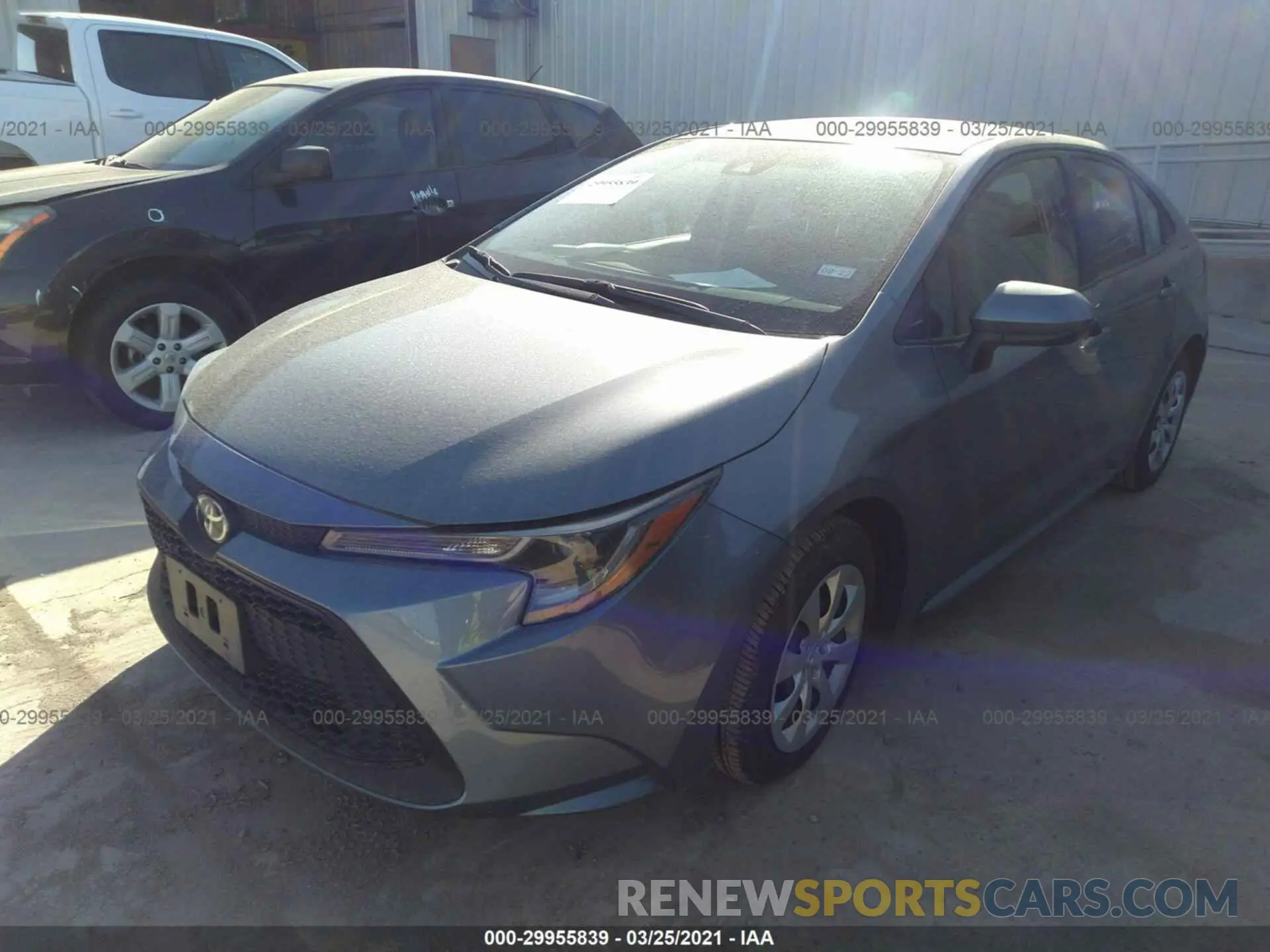 2 Photograph of a damaged car 5YFEPMAE1MP177302 TOYOTA COROLLA 2021