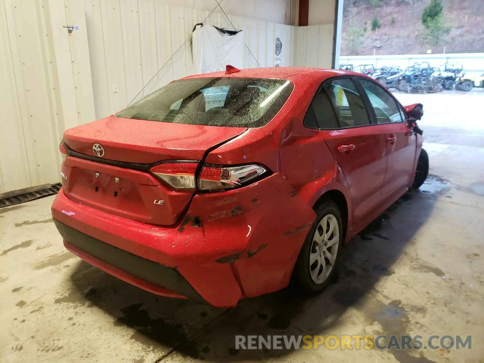 4 Photograph of a damaged car 5YFEPMAE1MP177946 TOYOTA COROLLA 2021
