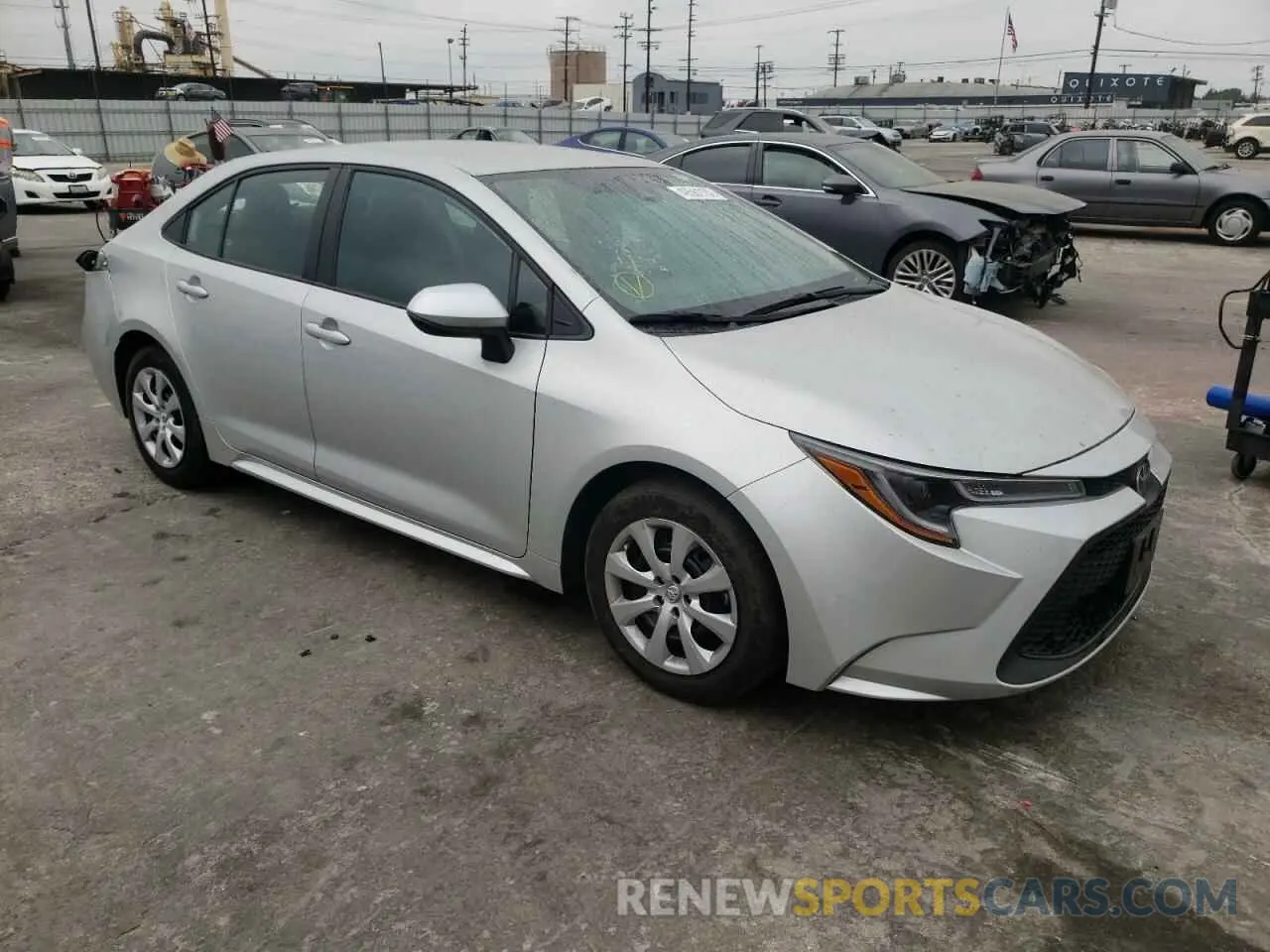 1 Photograph of a damaged car 5YFEPMAE1MP178076 TOYOTA COROLLA 2021