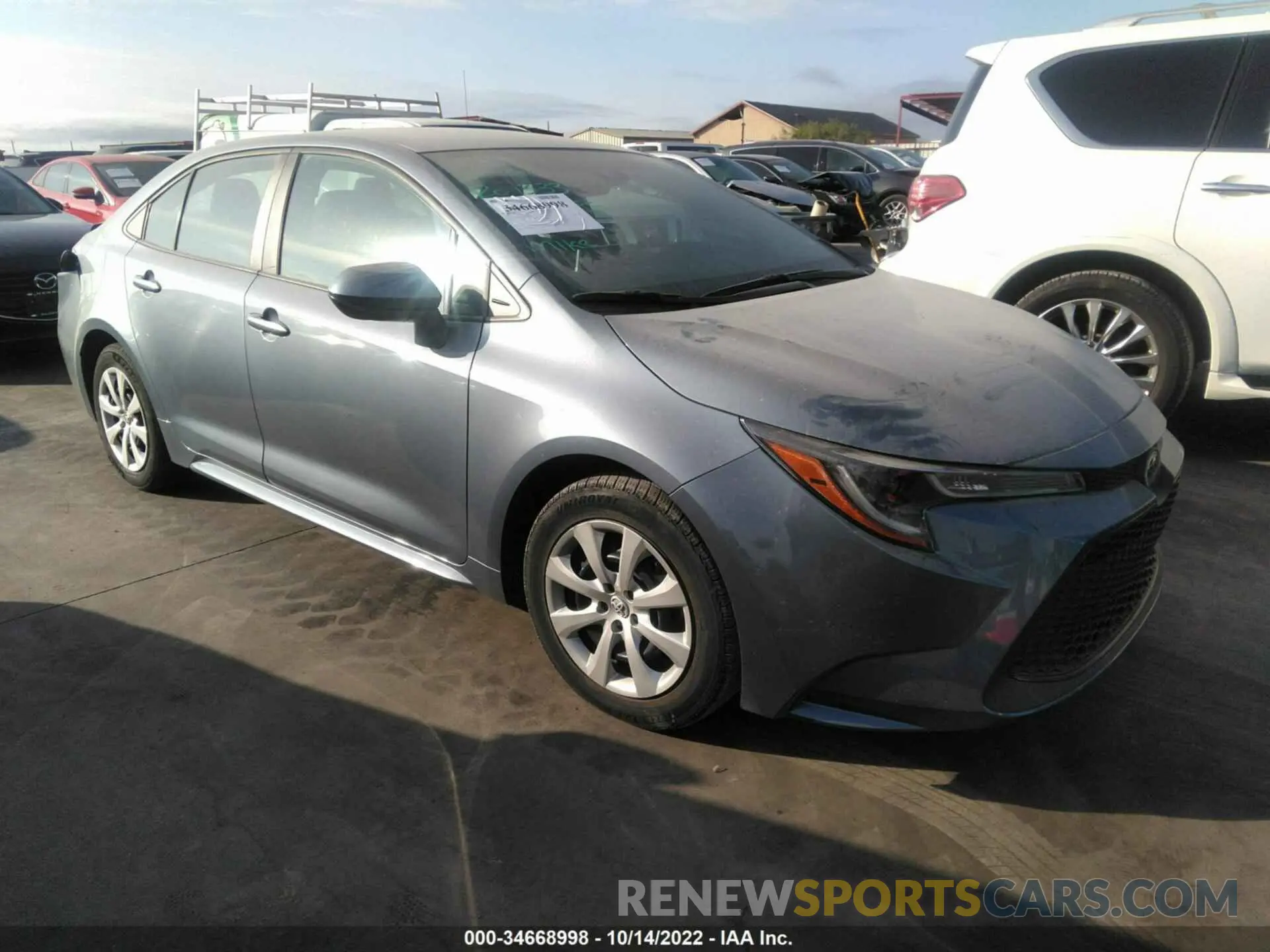 1 Фотография поврежденного автомобиля 5YFEPMAE1MP189014 TOYOTA COROLLA 2021