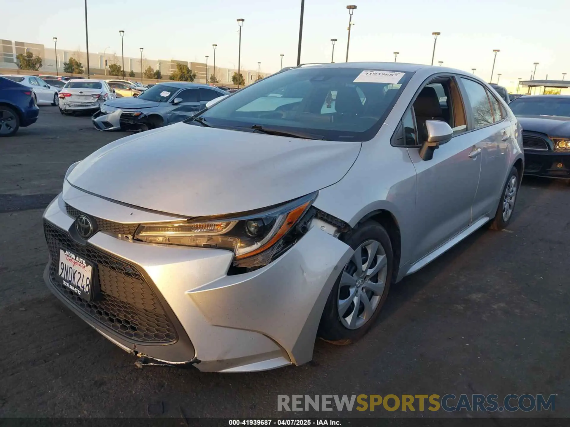 2 Photograph of a damaged car 5YFEPMAE1MP211528 TOYOTA COROLLA 2021