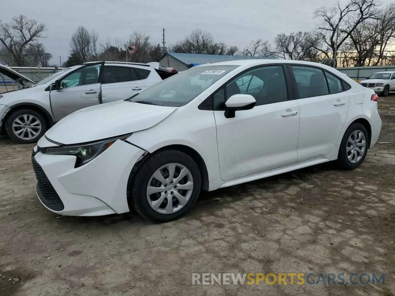 1 Photograph of a damaged car 5YFEPMAE1MP214736 TOYOTA COROLLA 2021