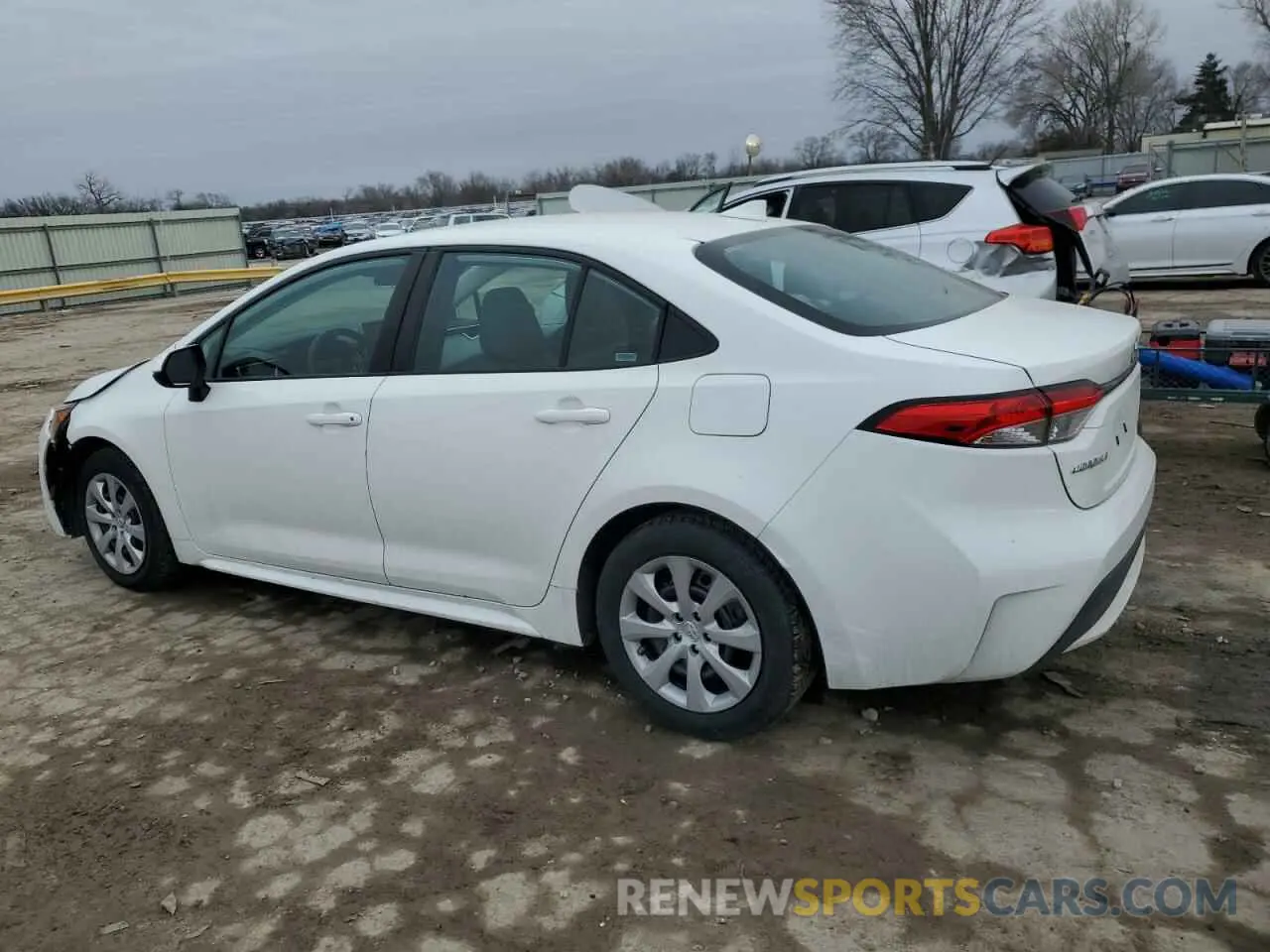 2 Photograph of a damaged car 5YFEPMAE1MP214736 TOYOTA COROLLA 2021