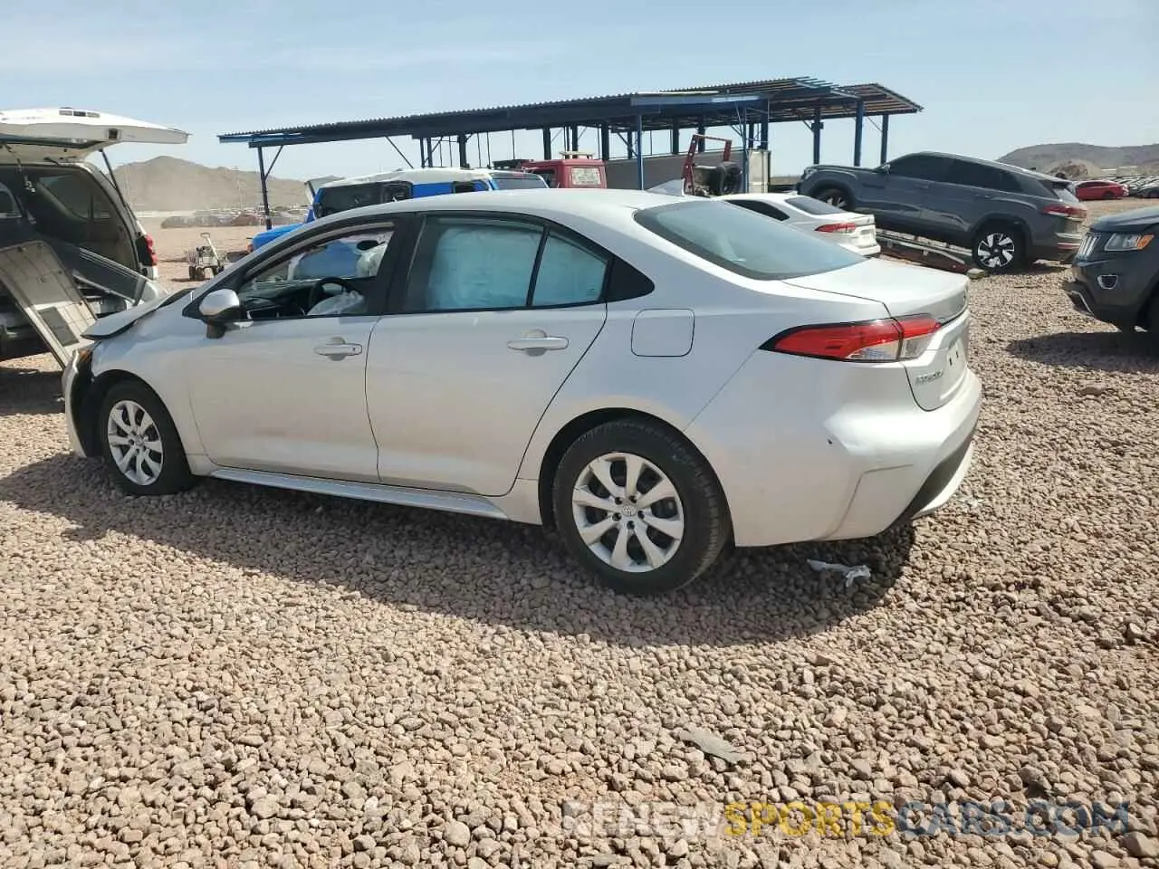 2 Photograph of a damaged car 5YFEPMAE1MP214848 TOYOTA COROLLA 2021
