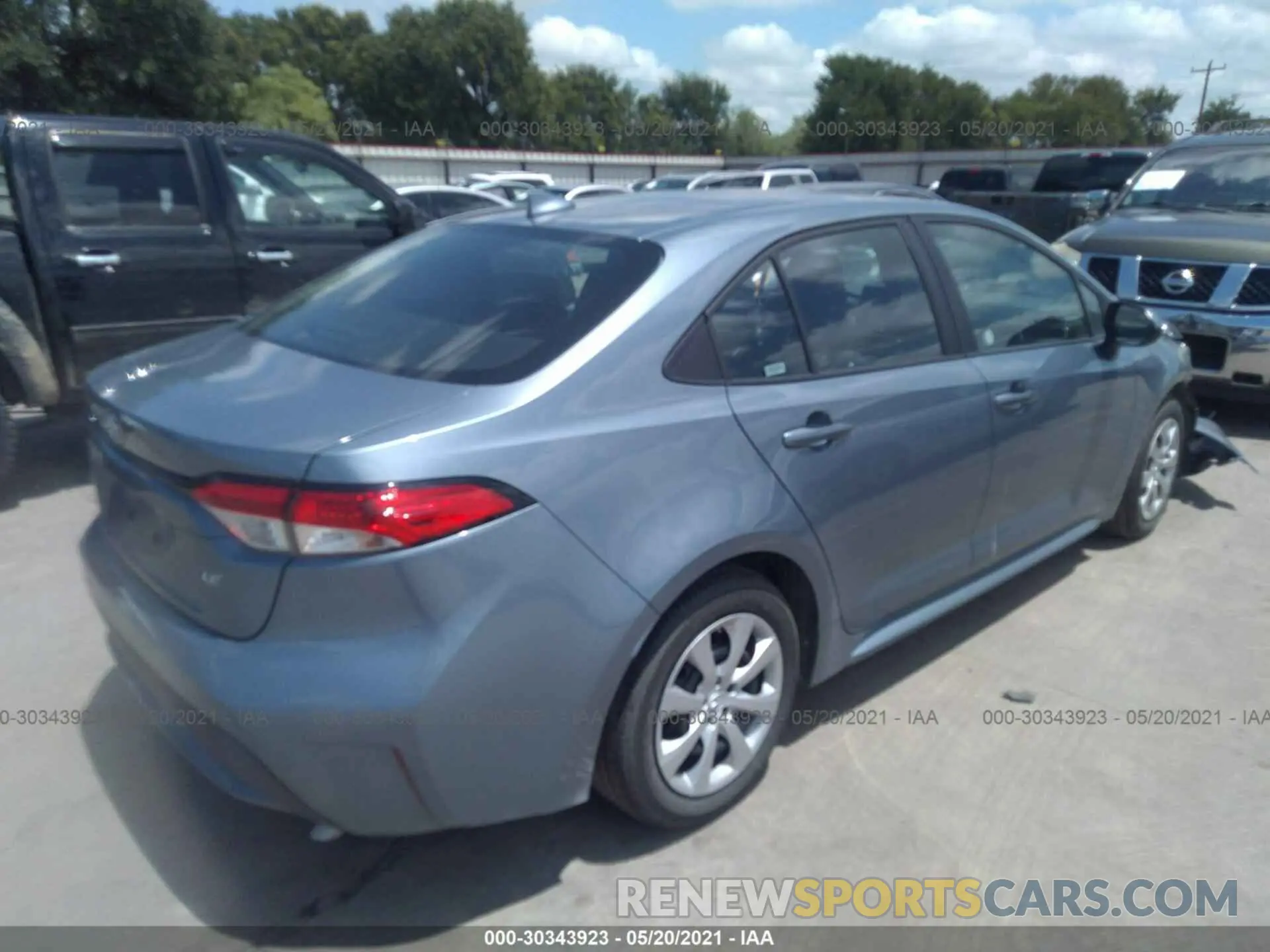 4 Photograph of a damaged car 5YFEPMAE1MP216972 TOYOTA COROLLA 2021