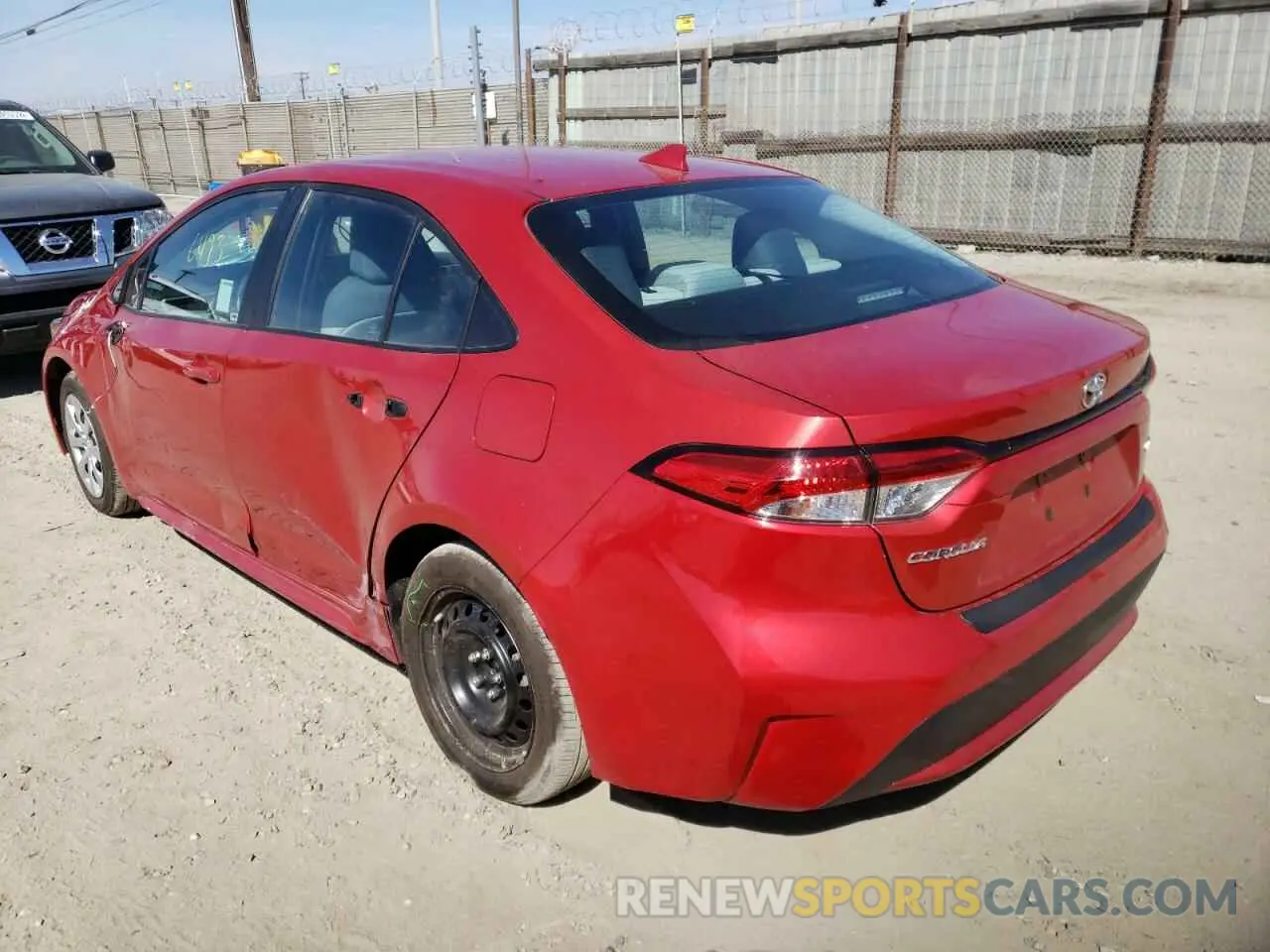 3 Photograph of a damaged car 5YFEPMAE1MP223307 TOYOTA COROLLA 2021