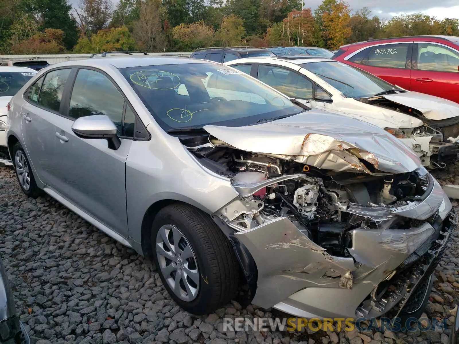 1 Фотография поврежденного автомобиля 5YFEPMAE1MP224795 TOYOTA COROLLA 2021
