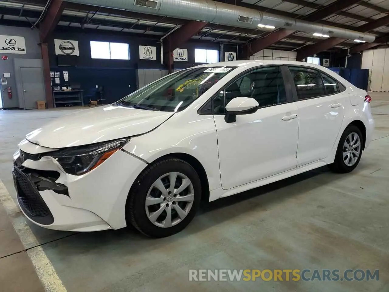 1 Photograph of a damaged car 5YFEPMAE1MP248448 TOYOTA COROLLA 2021